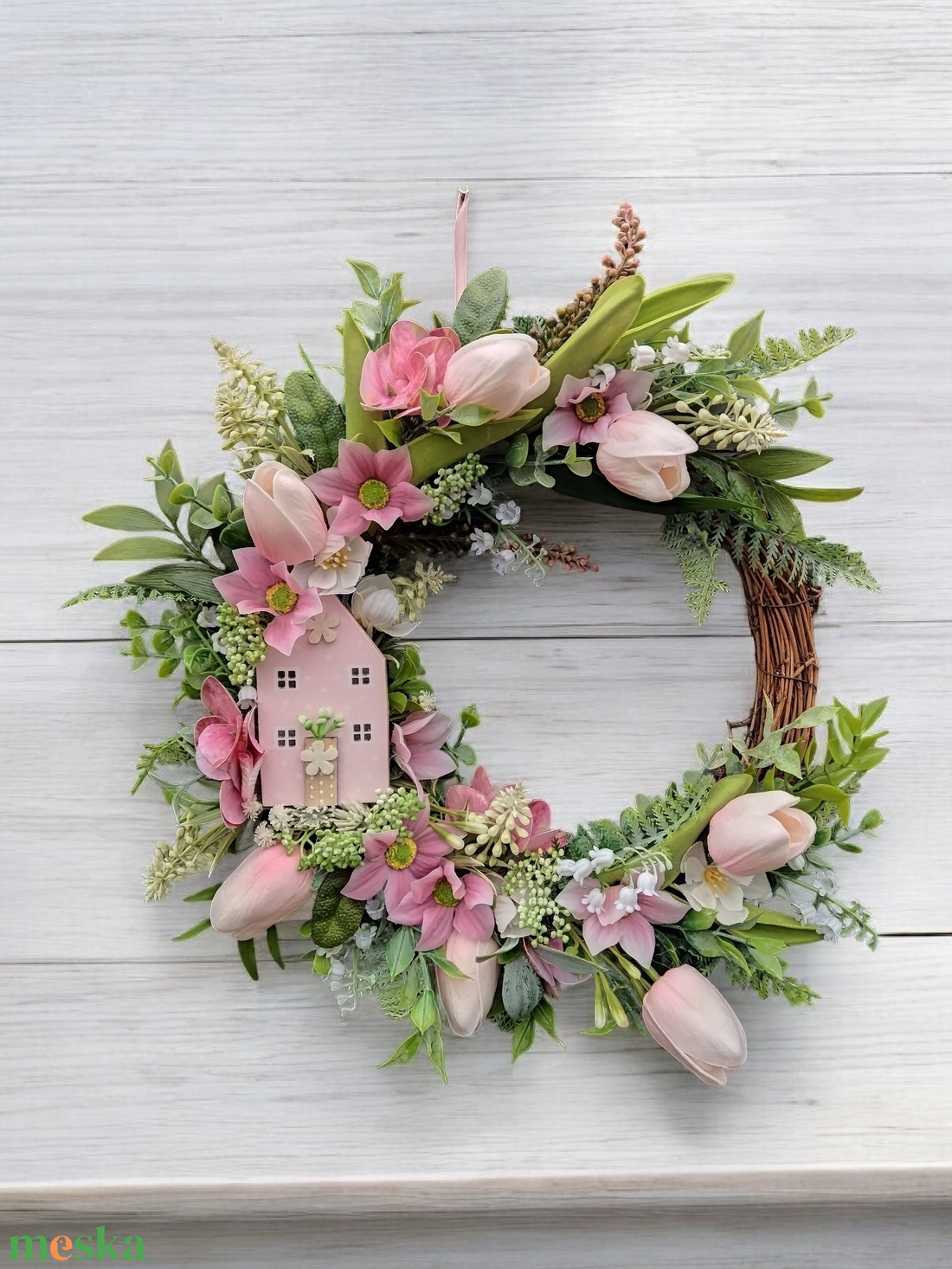 Tavaszi ajtódísz  - otthon & életmód - dekoráció - ajtó- és ablak dekoráció - ajtódísz & kopogtató - Meska.hu