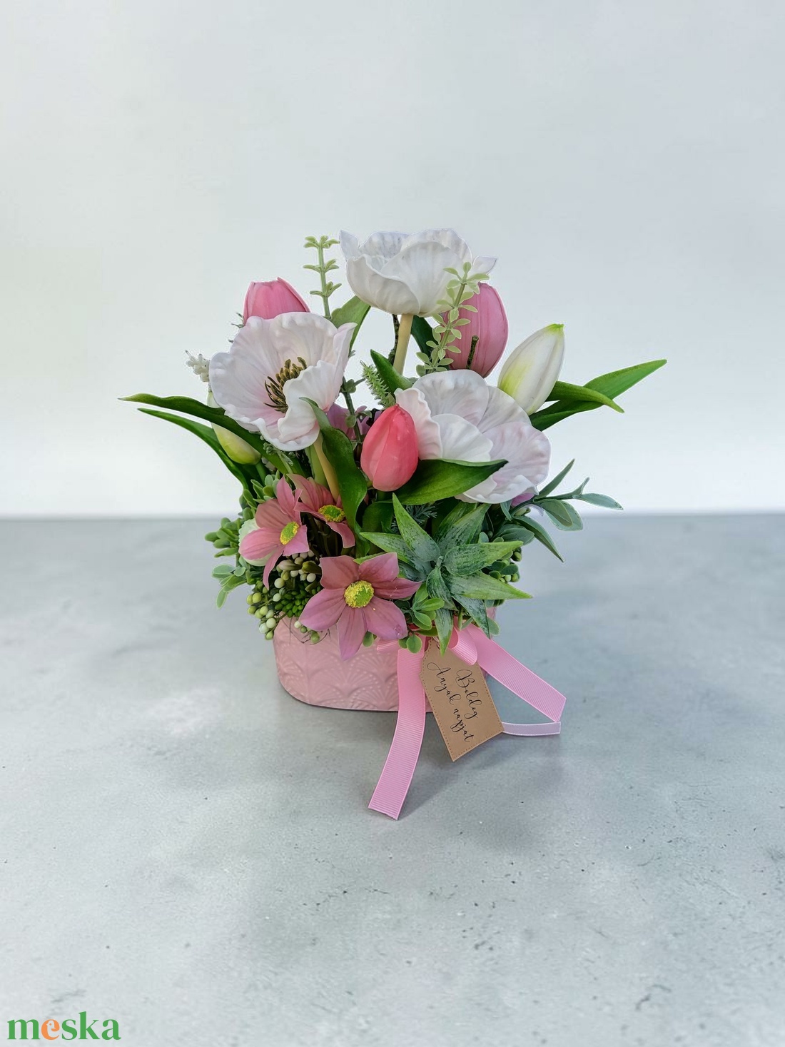 Anyák napi virágdísz - otthon & életmód - virágdekoráció - virágdíszek - asztali virágdísz - Meska.hu