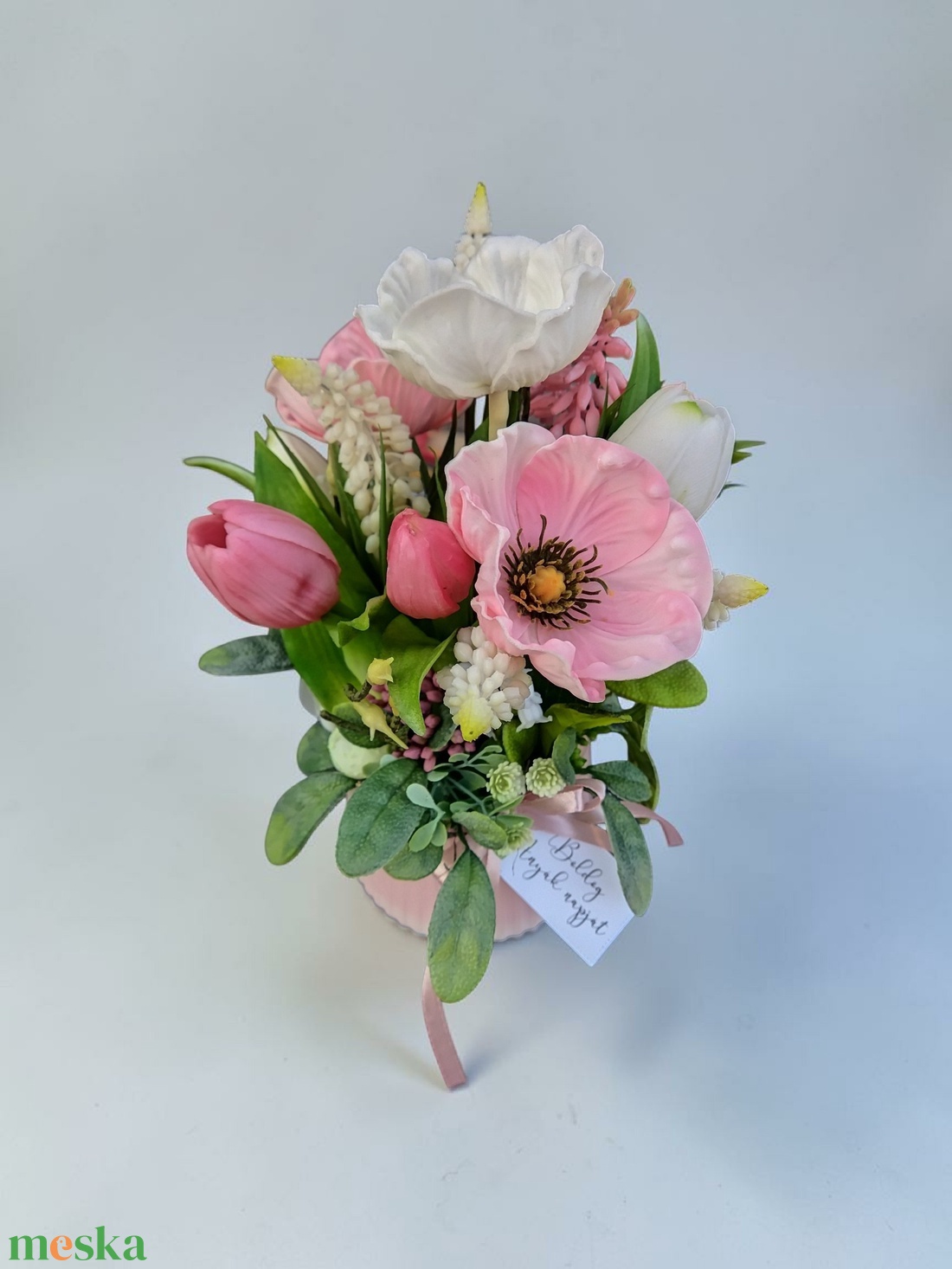 Anyák napi virágdísz 2. - otthon & életmód - virágdekoráció - virágdíszek - asztali virágdísz - Meska.hu