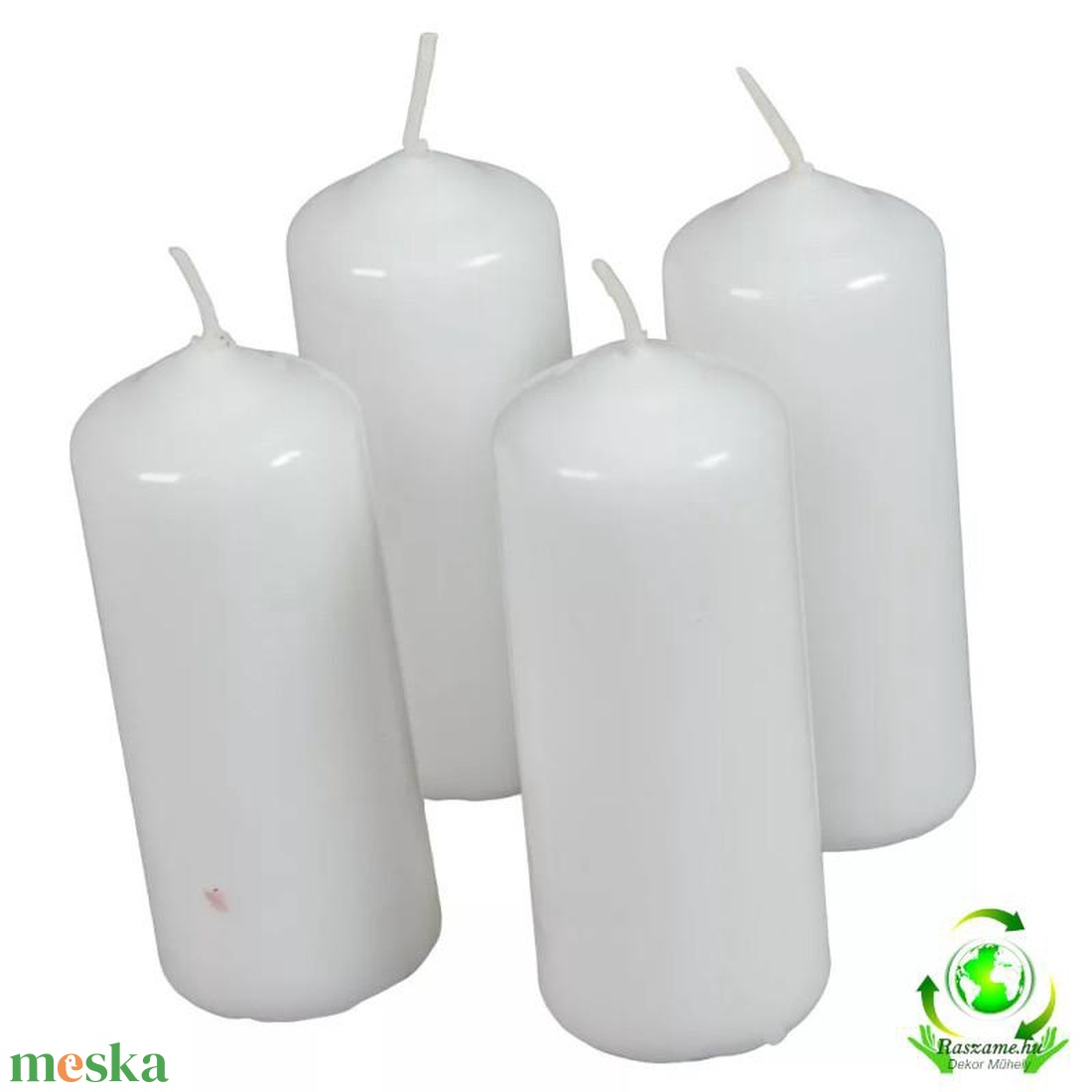 Mártott henger gyertya 40x100 mm - fehér - kellékek & szerszámok - dekorációs kellékek - dekorációs gyertya - Meska.hu Mártott henger gyertya 40x100 mm - fehér - kellékek & szerszámok - dekorációs kellékek - dekorációs gyertya - Meska.hu