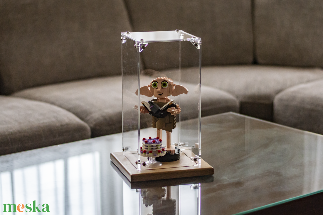 Kiállítási vitrin 14x14x29cm - kellékek & szerszámok - hobby fa alapanyag - bútor - Meska.hu