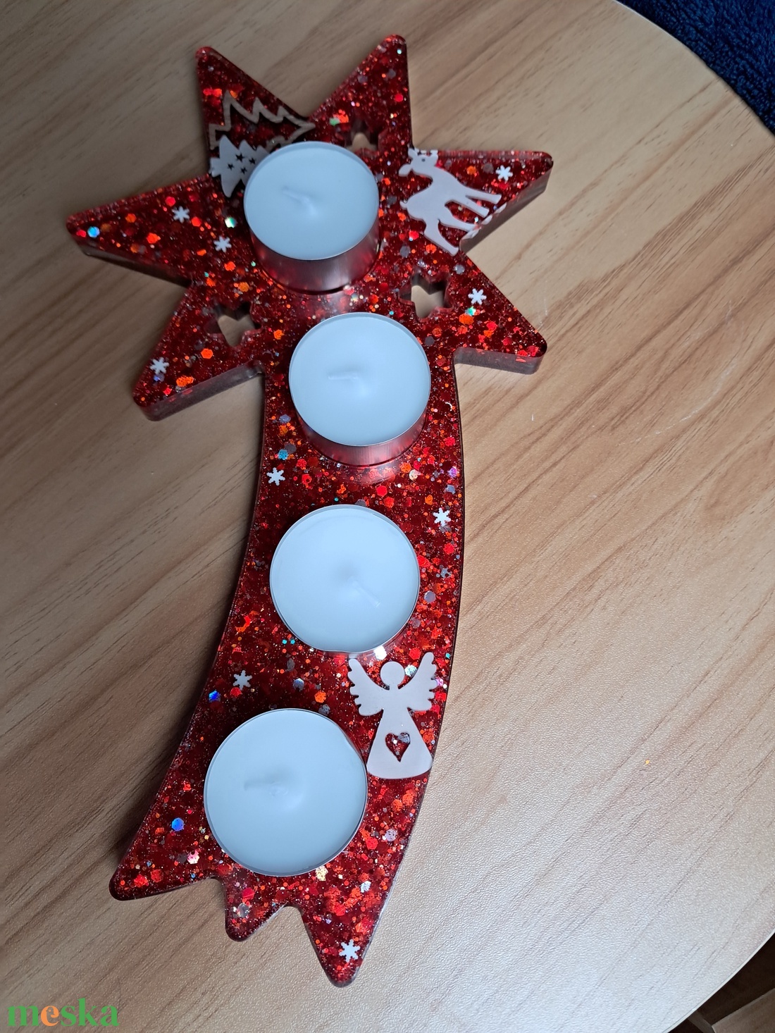 Adventi csillag mécsestartó - otthon & életmód - gyertya, illat, aroma - mécses és mécsestartó - Meska.hu