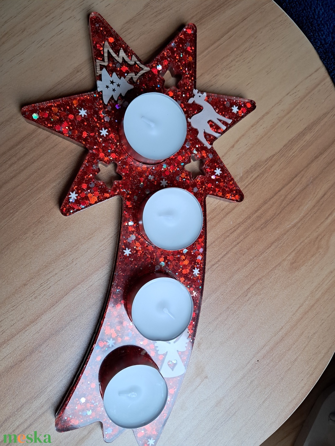 Adventi csillag mécsestartó - otthon & életmód - gyertya, illat, aroma - mécses és mécsestartó - Meska.hu