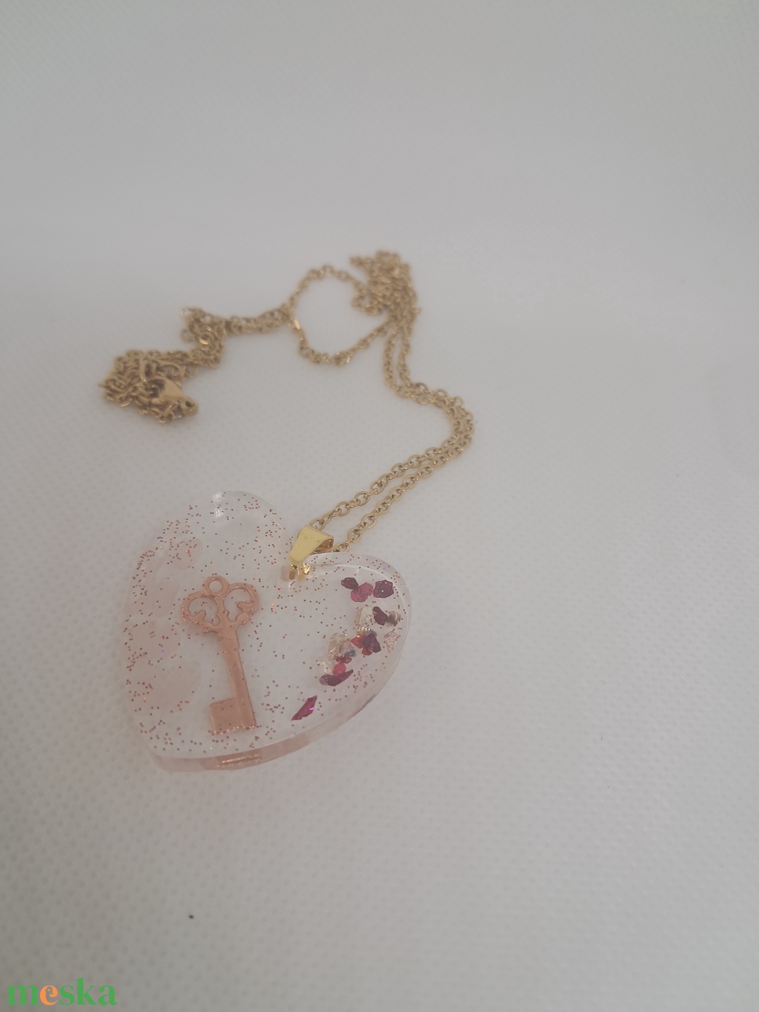 Kulcs a szívedhez nyaklánc - ékszer - nyaklánc - medálos nyaklánc - Meska.hu