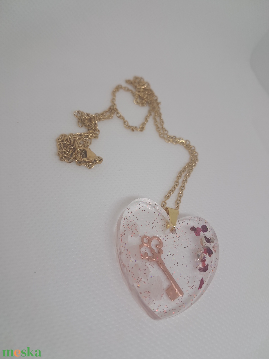 Kulcs a szívedhez nyaklánc - ékszer - nyaklánc - medálos nyaklánc - Meska.hu