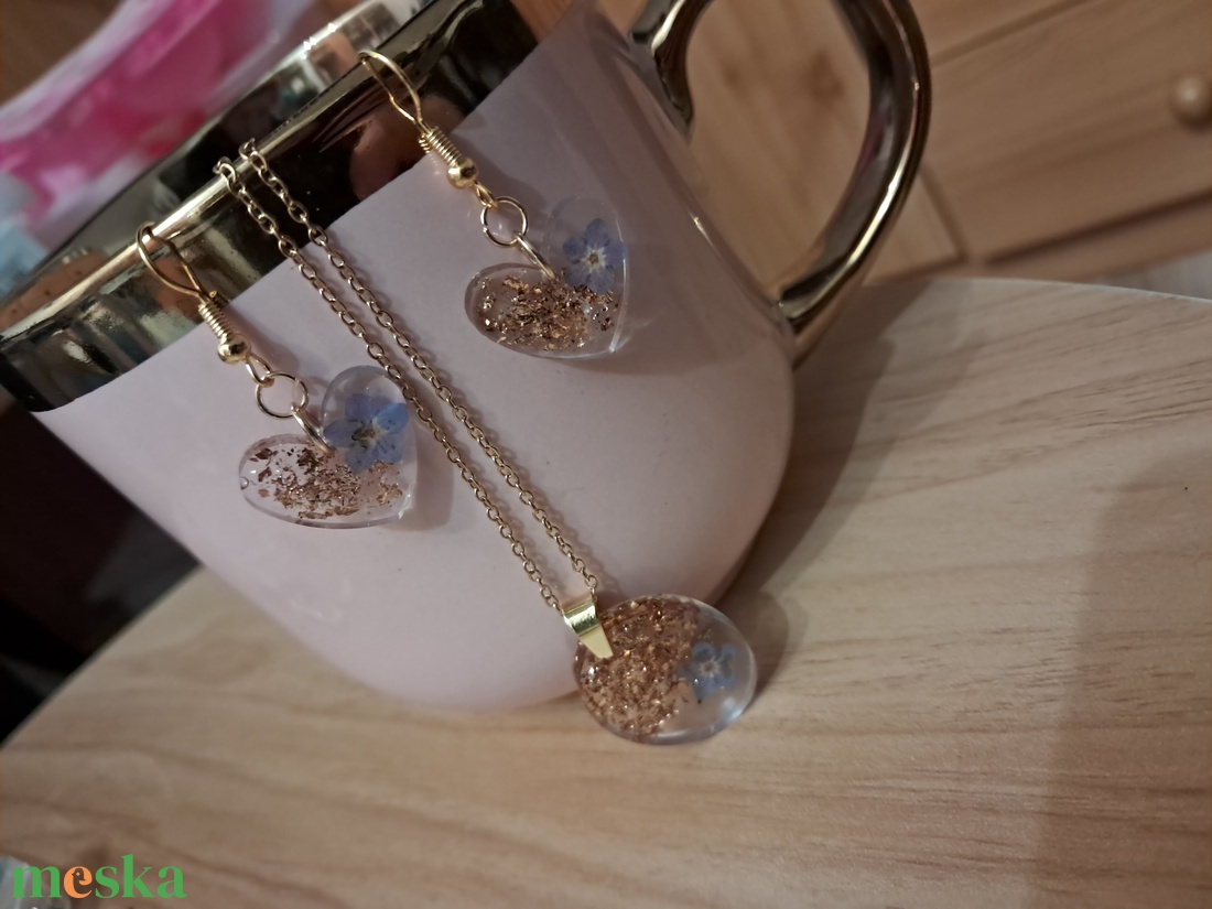 Nefelejcs ékszerszett - ékszer - ékszerszett - Meska.hu