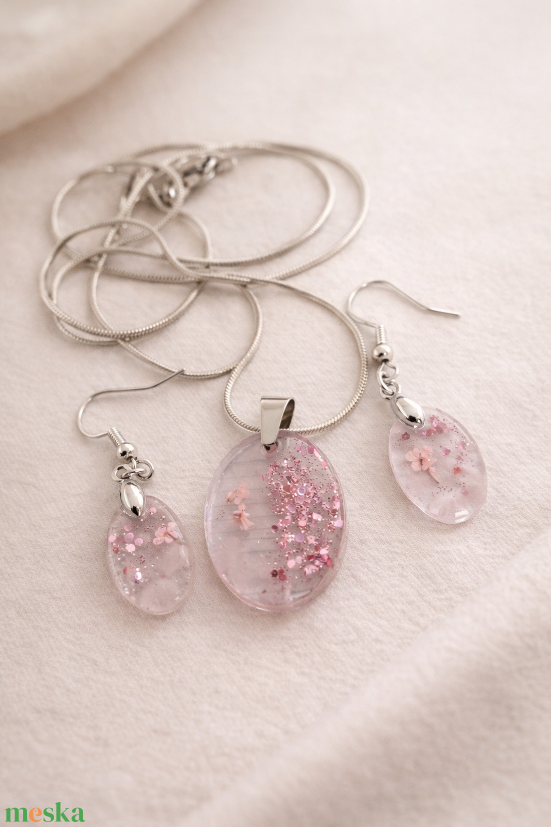 Rózsakvarc ékszerszett - ékszer - ékszerszett - Meska.hu