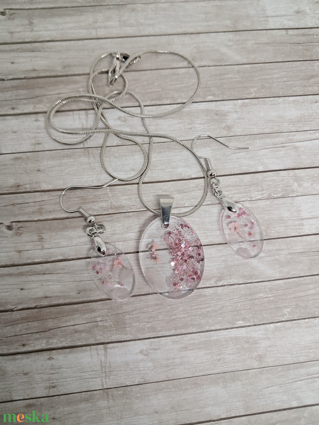 Rózsakvarc ékszerszett - ékszer - ékszerszett - Meska.hu