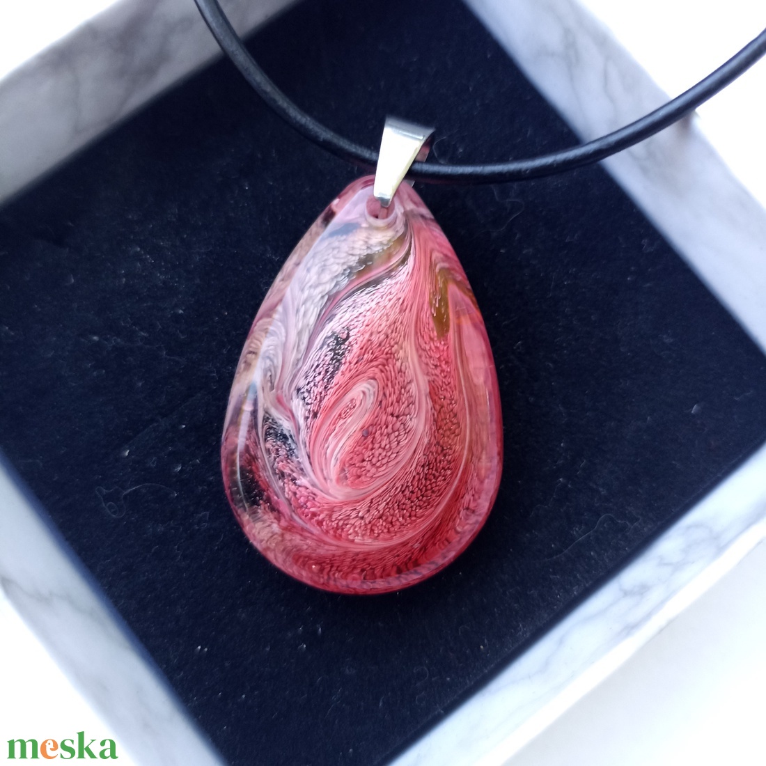 Rosé medálos nyaklánc akciós termékkép 1