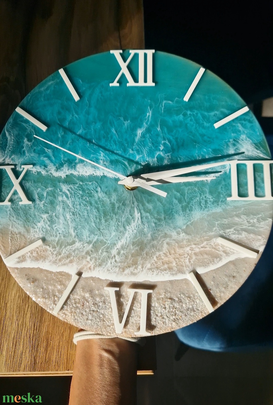Epoxy tengerpart hatású falióra - otthon & életmód - dekoráció - fali és függő dekoráció - falióra & óra - Meska.hu Epoxy tengerpart hatású falióra - otthon & életmód - dekoráció - fali és függő dekoráció - falióra & óra - Meska.hu