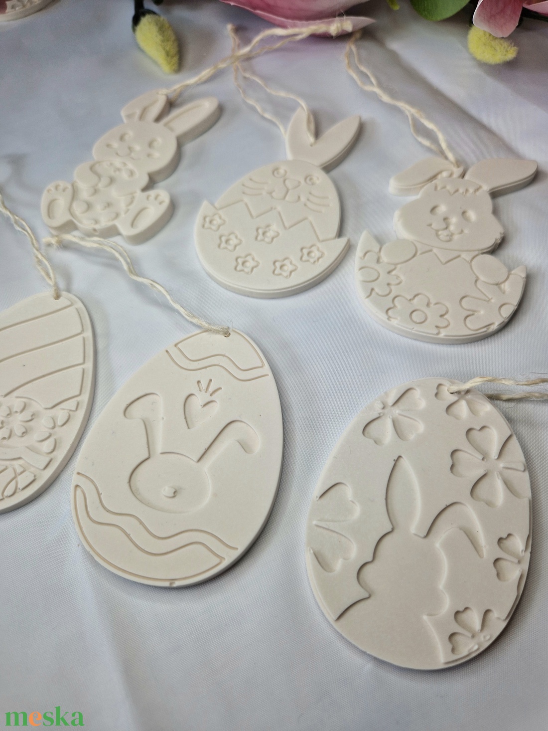 6db húsvéti festhető natúr dekor - diy (csináld magad) - Meska.hu