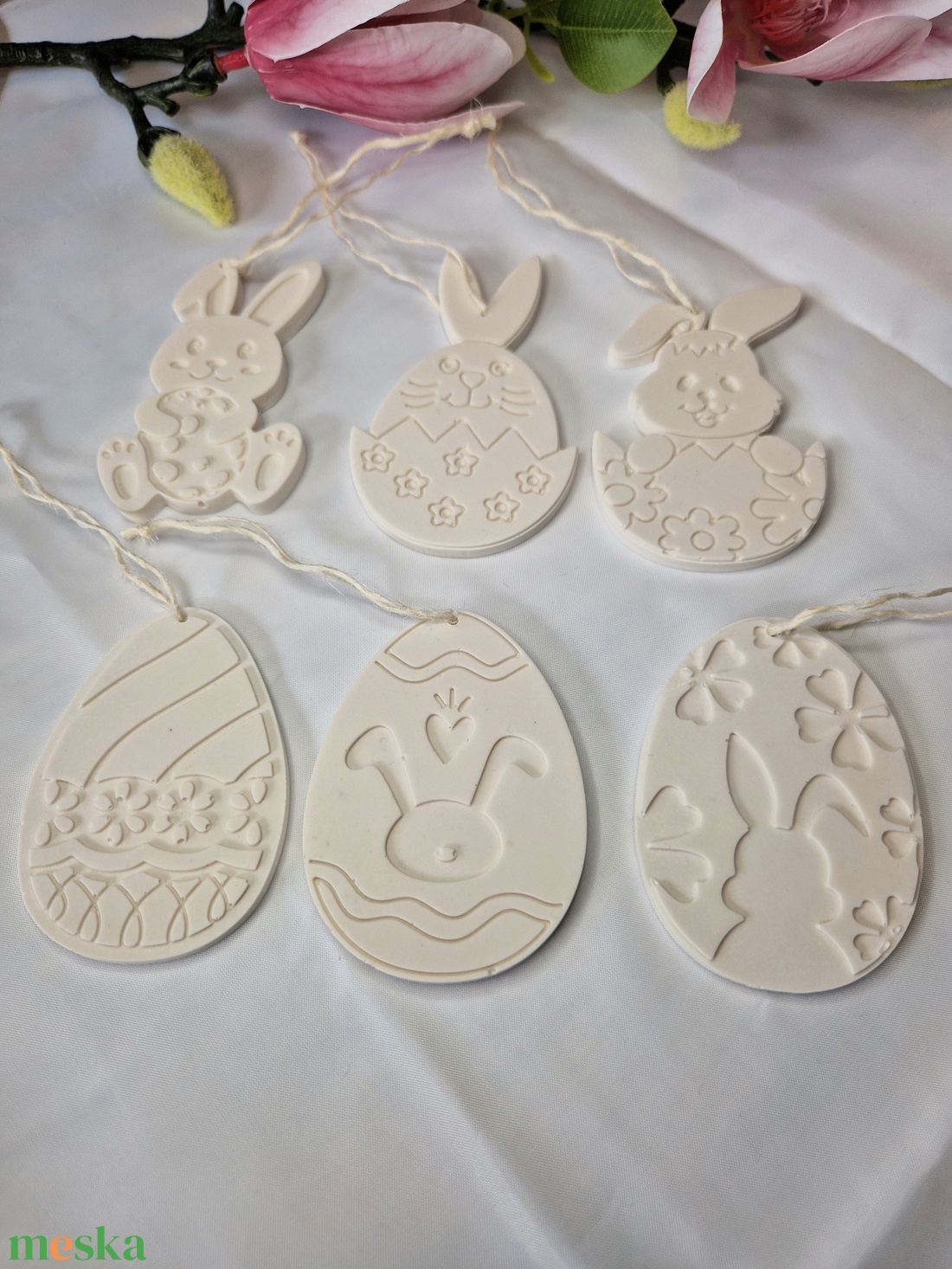 6db húsvéti festhető natúr dekor - diy (csináld magad) - Meska.hu