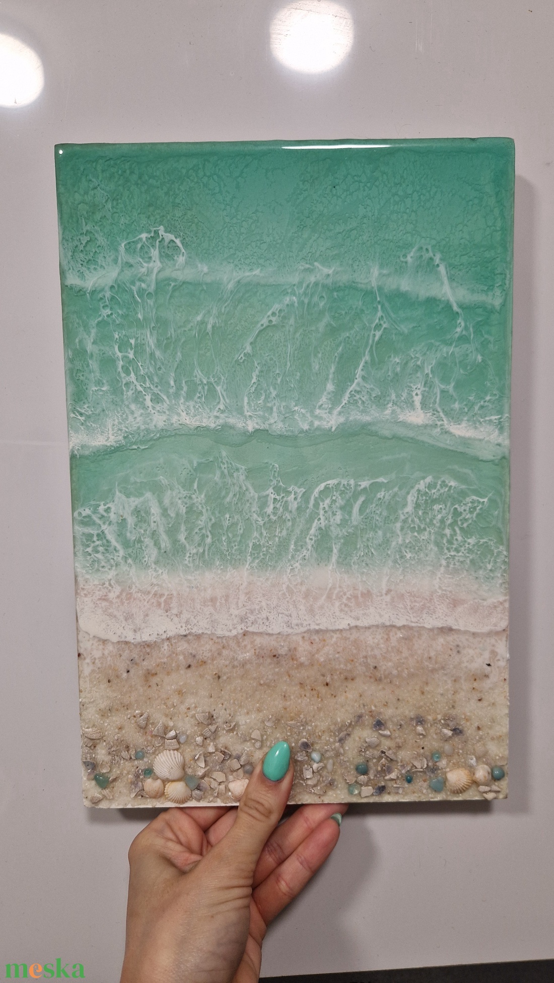 Epoxy tengerpart falikép - művészet - festmény - festmény vegyes technika - Meska.hu Epoxy tengerpart falikép - művészet - festmény - festmény vegyes technika - Meska.hu