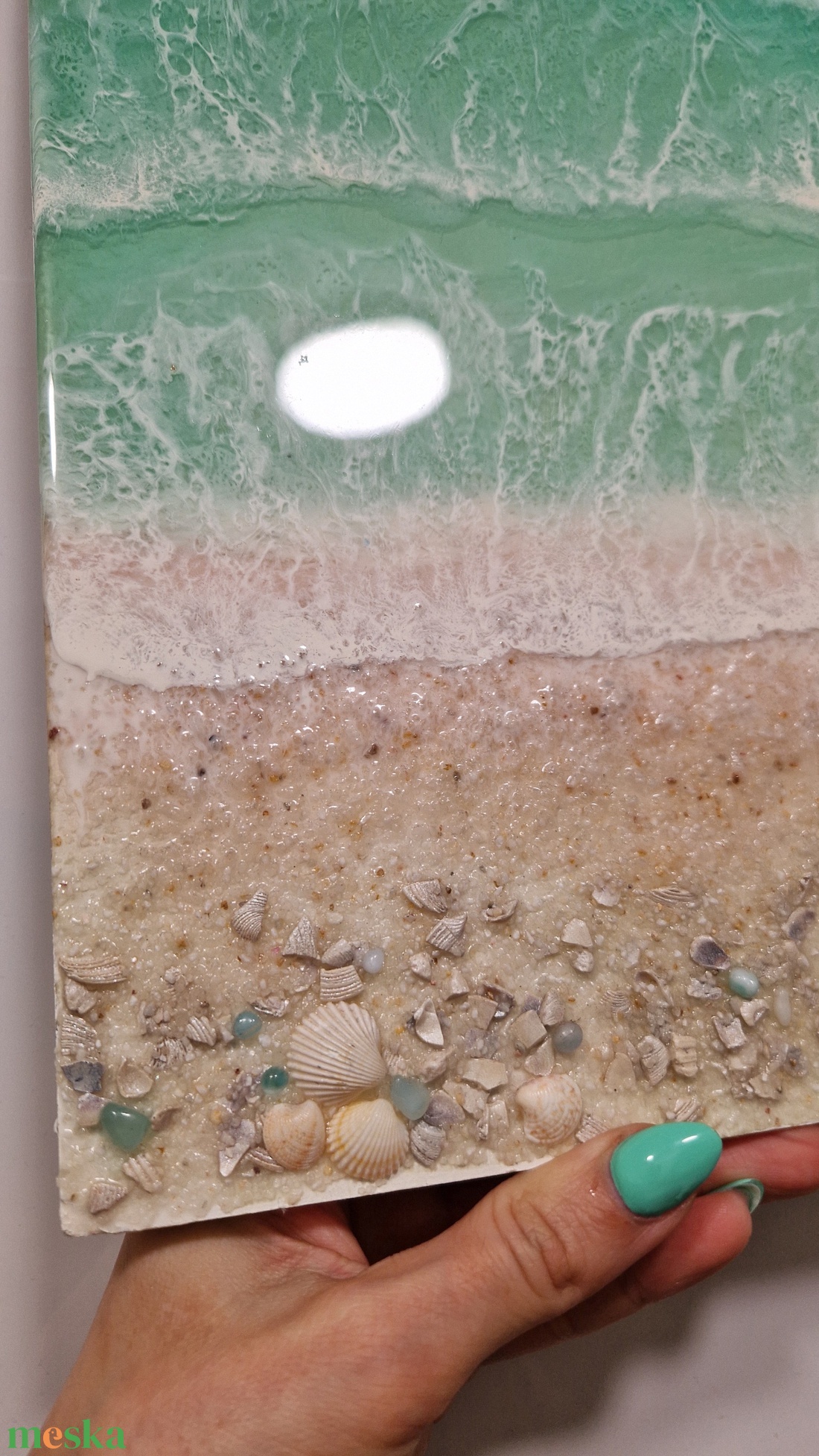 Epoxy tengerpart falikép - művészet - festmény - festmény vegyes technika - Meska.hu Epoxy tengerpart falikép - művészet - festmény - festmény vegyes technika - Meska.hu