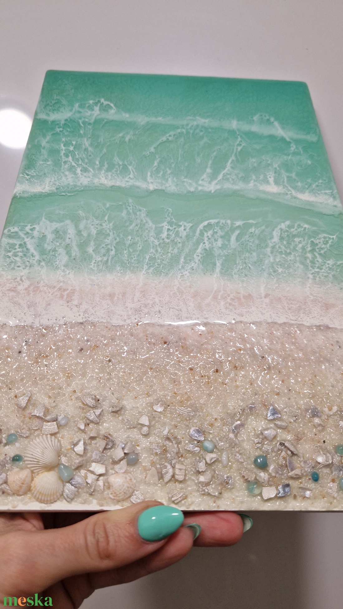 Epoxy tengerpart falikép - művészet - festmény - festmény vegyes technika - Meska.hu Epoxy tengerpart falikép - művészet - festmény - festmény vegyes technika - Meska.hu