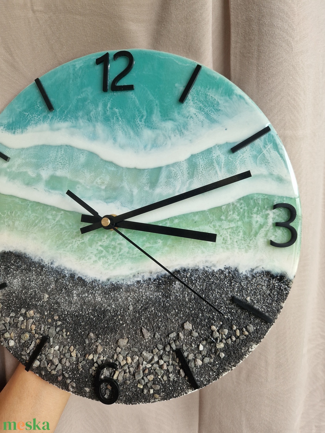 Hawaii epoxy tengerpart hatású falióra 30cm - otthon & életmód - dekoráció - fali és függő dekoráció - falióra & óra - Meska.hu Hawaii epoxy tengerpart hatású falióra 30cm - otthon & életmód - dekoráció - fali és függő dekoráció - falióra & óra - Meska.hu