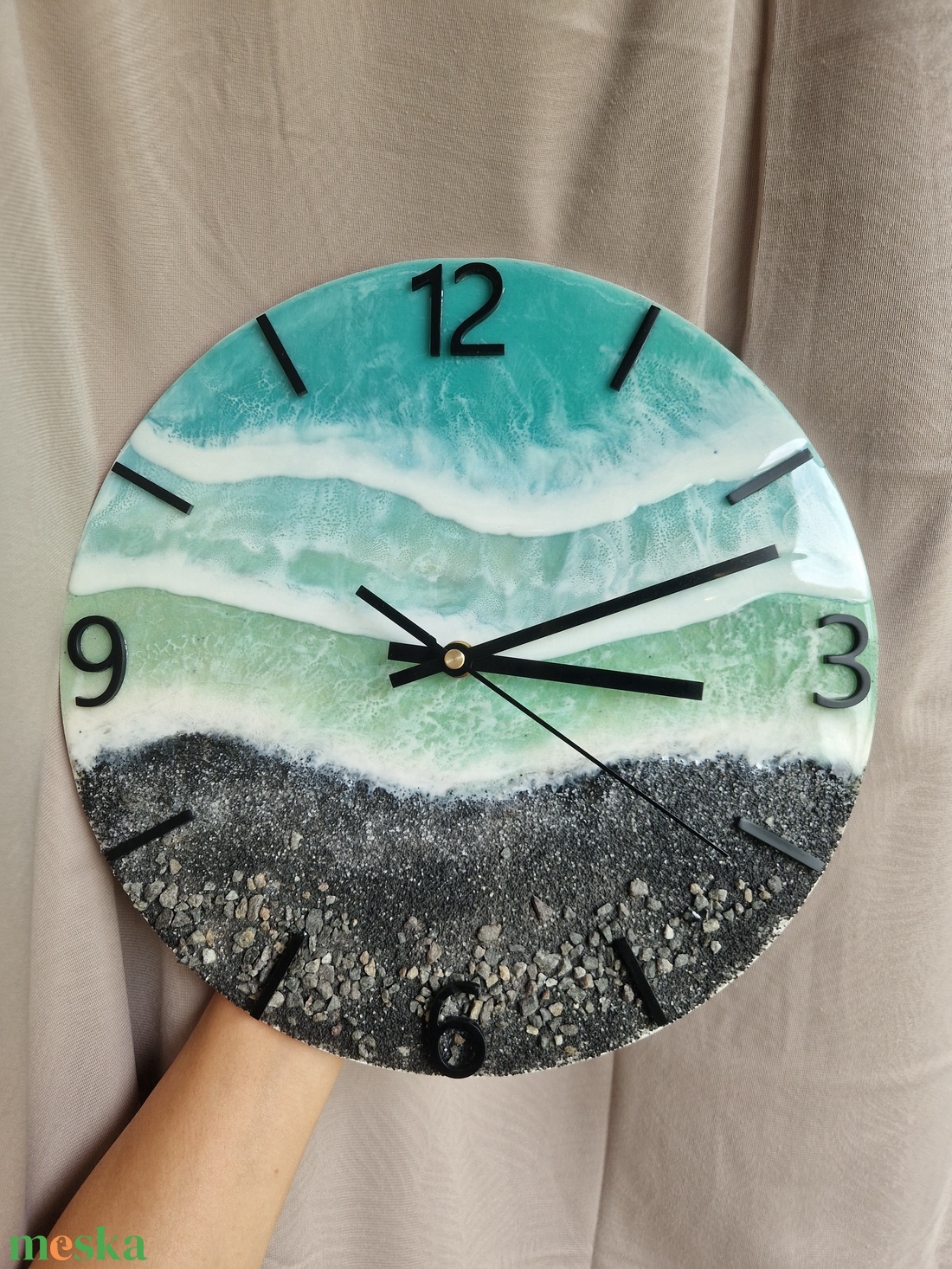 Hawaii epoxy tengerpart hatású falióra 30cm - otthon & életmód - dekoráció - fali és függő dekoráció - falióra & óra - Meska.hu Hawaii epoxy tengerpart hatású falióra 30cm - otthon & életmód - dekoráció - fali és függő dekoráció - falióra & óra - Meska.hu