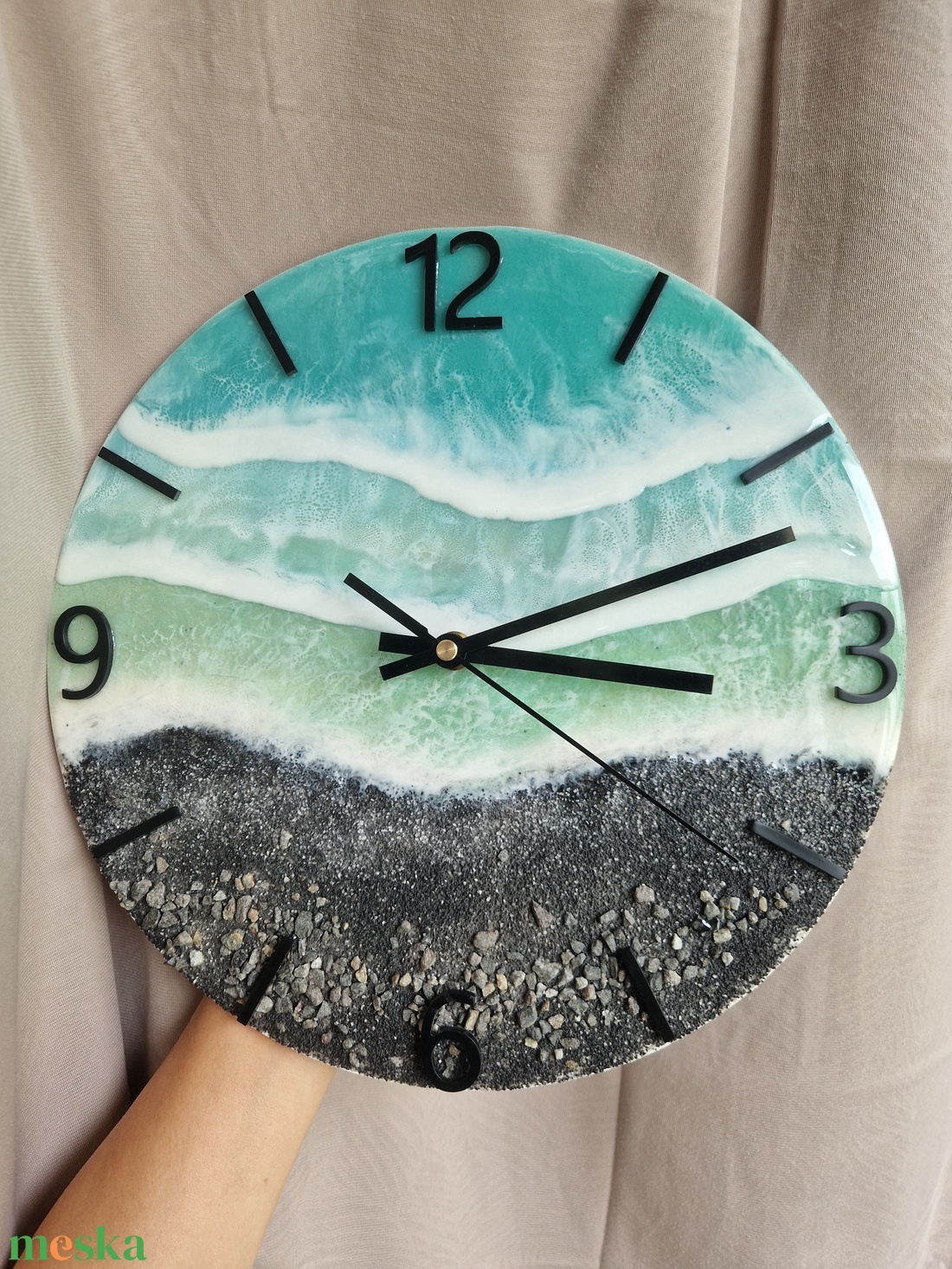 Hawaii epoxy tengerpart hatású falióra 30cm - otthon & életmód - dekoráció - fali és függő dekoráció - falióra & óra - Meska.hu Hawaii epoxy tengerpart hatású falióra 30cm - otthon & életmód - dekoráció - fali és függő dekoráció - falióra & óra - Meska.hu