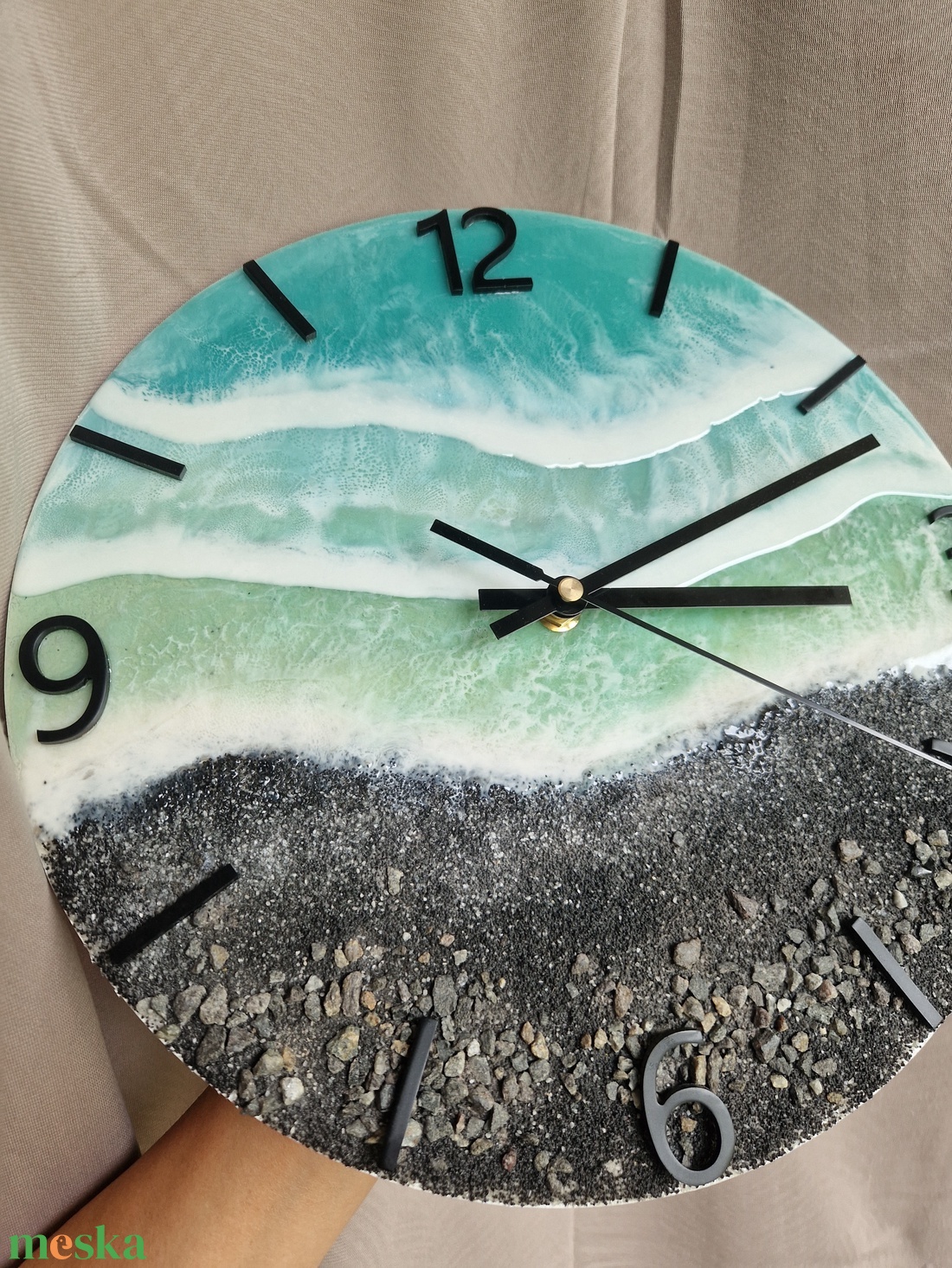 Hawaii epoxy tengerpart hatású falióra 30cm - otthon & életmód - dekoráció - fali és függő dekoráció - falióra & óra - Meska.hu Hawaii epoxy tengerpart hatású falióra 30cm - otthon & életmód - dekoráció - fali és függő dekoráció - falióra & óra - Meska.hu