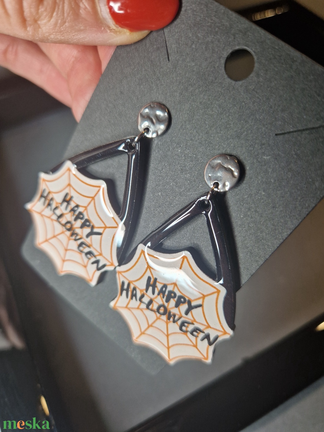 Halloween fülbevaló - otthon & életmód - dekoráció - halloween - halloweeni ékszerek - Meska.hu Halloween fülbevaló - otthon & életmód - dekoráció - halloween - halloweeni ékszerek - Meska.hu