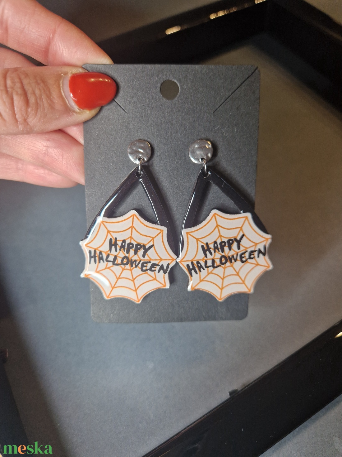 Halloween fülbevaló - otthon & életmód - dekoráció - halloween - halloweeni ékszerek - Meska.hu Halloween fülbevaló - otthon & életmód - dekoráció - halloween - halloweeni ékszerek - Meska.hu