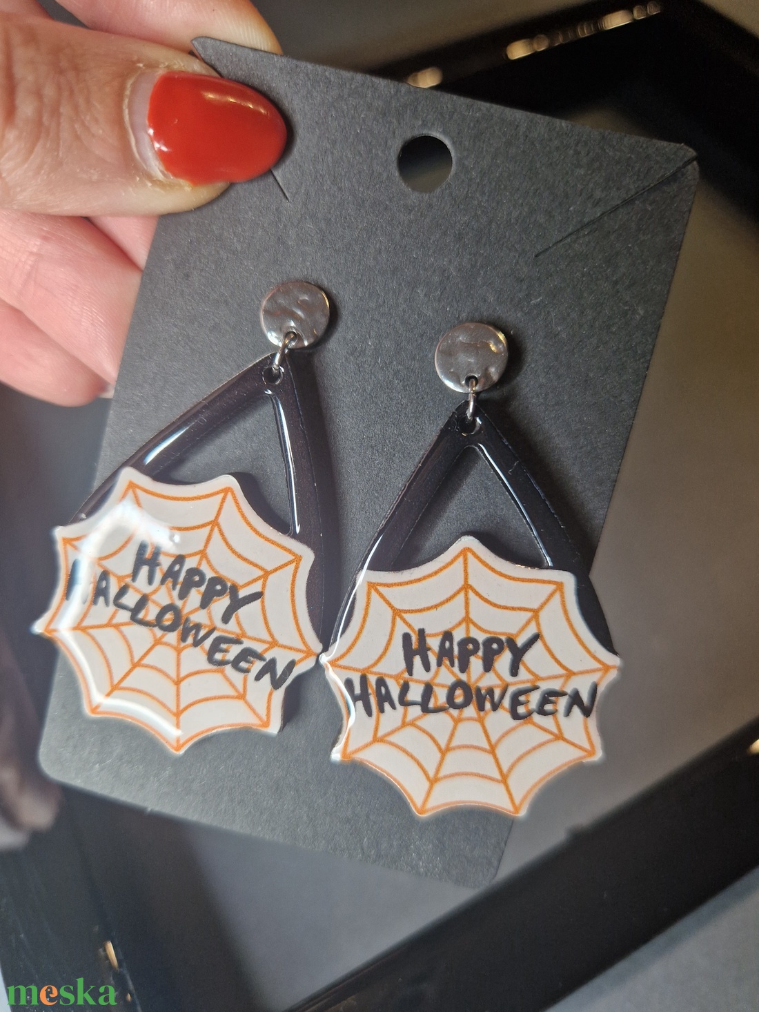 Halloween fülbevaló - otthon & életmód - dekoráció - halloween - halloweeni ékszerek - Meska.hu Halloween fülbevaló - otthon & életmód - dekoráció - halloween - halloweeni ékszerek - Meska.hu