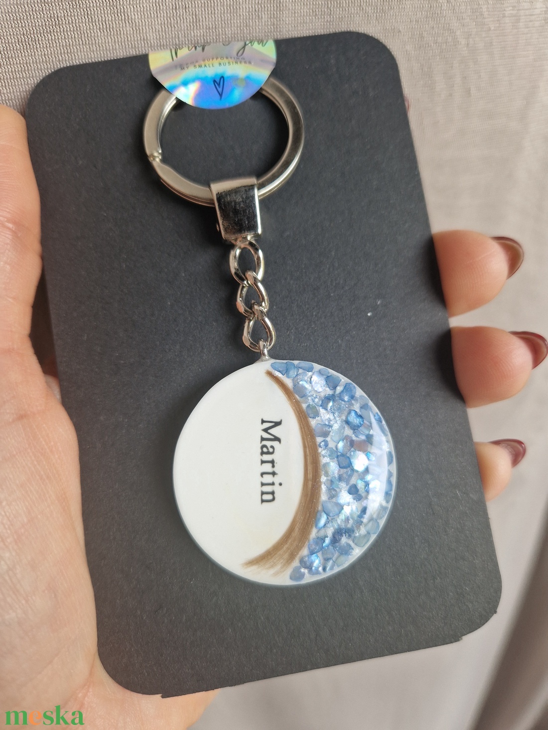 Hajtincses emlékőrző kulcstartó  - ékszer - ékszerszett - Meska.hu