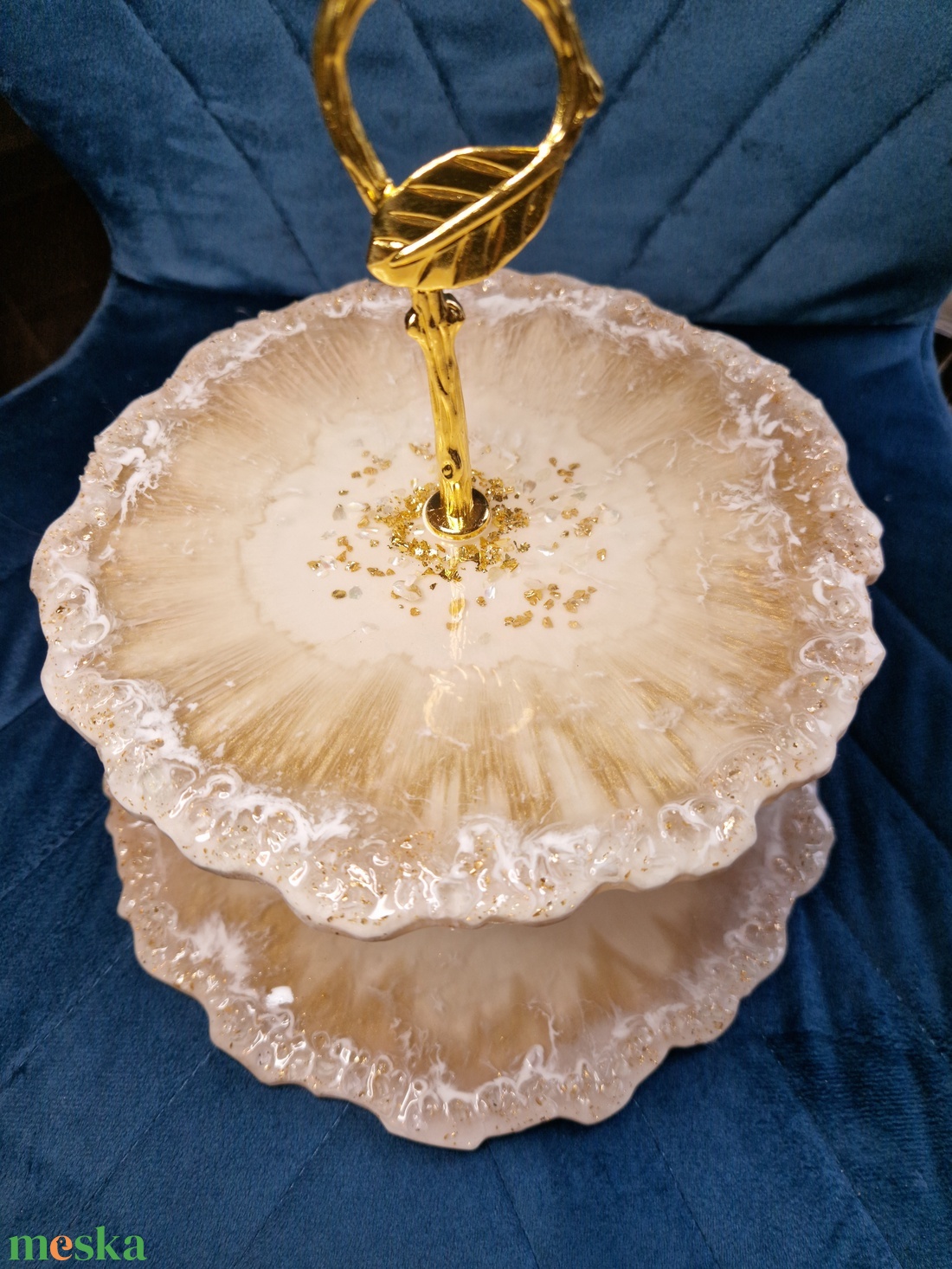 Epoxy sütitálca üveg kristályos  - otthon & életmód - konyhafelszerelés, tálalás - tálalás - kínálótál - Meska.hu