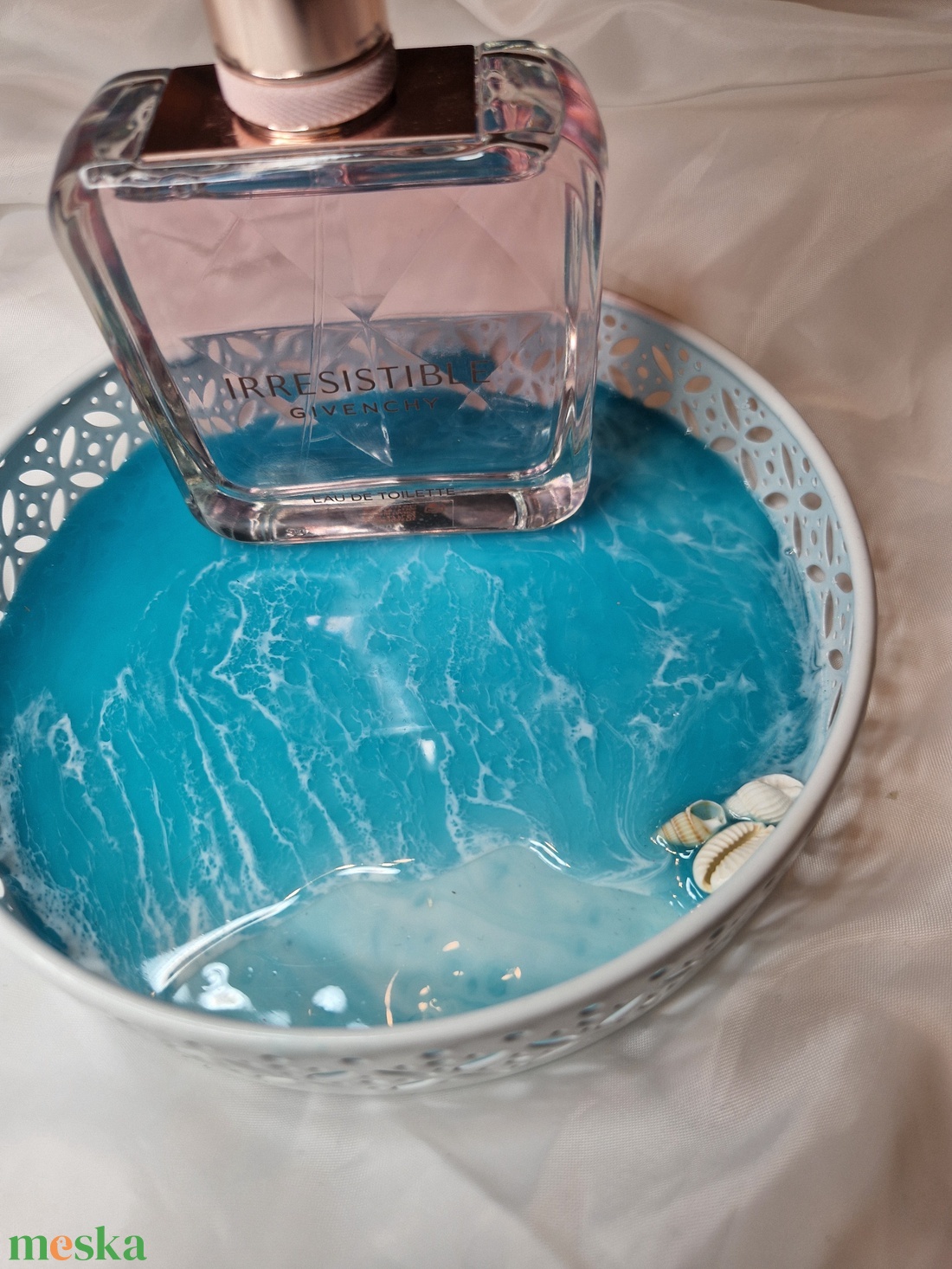 Tengerpart hatású tálca  - ékszer - ékszertartó - ékszerdoboz - Meska.hu