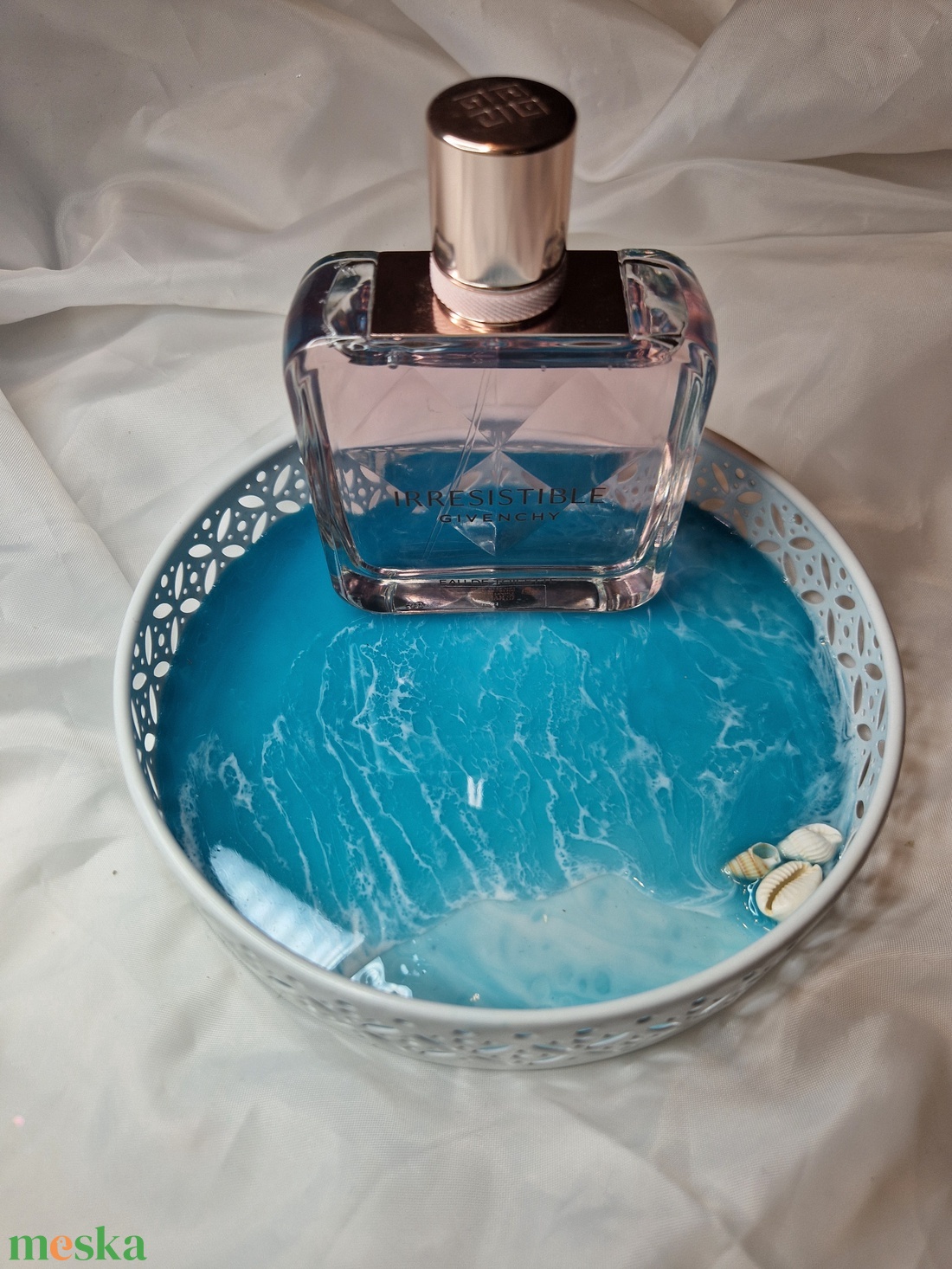 Tengerpart hatású tálca  - ékszer - ékszertartó - ékszerdoboz - Meska.hu