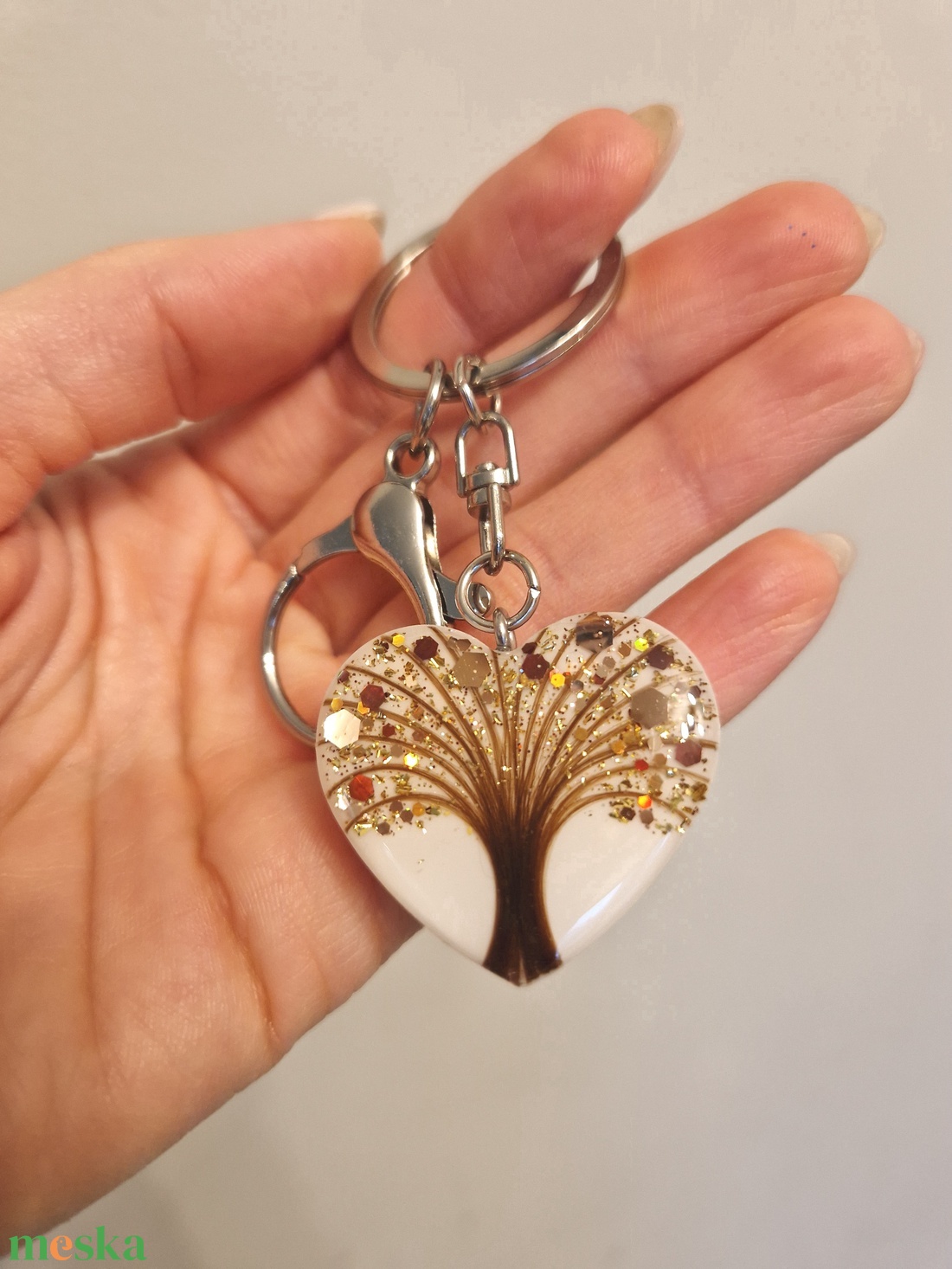 Hajtincses emlékőrző életfa kulcstartó  - ékszer - ékszerszett - Meska.hu