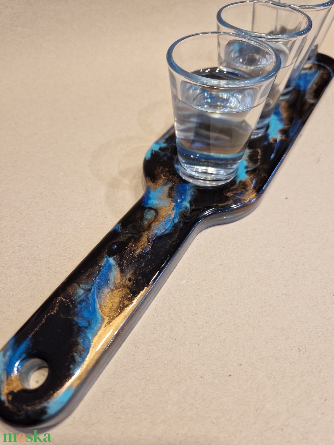 Feles pohár kínáló tálca - otthon & életmód - konyhafelszerelés, tálalás - tálalás - tálca - Meska.hu