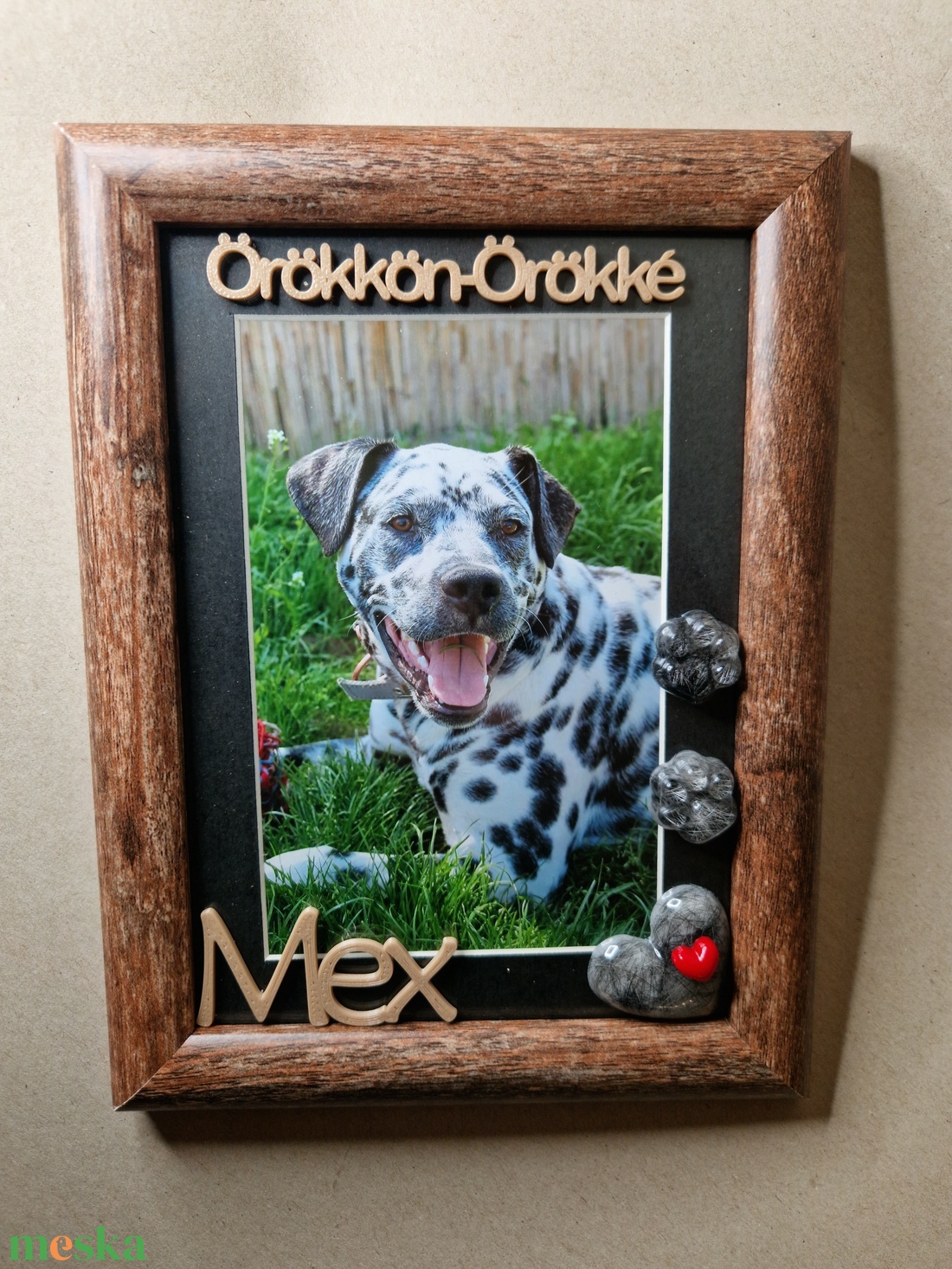 Fa mintás emlékőrző képkeret szőrtinccsel - baba - mama - babaemlékek - baba emlékőrző - Meska.hu