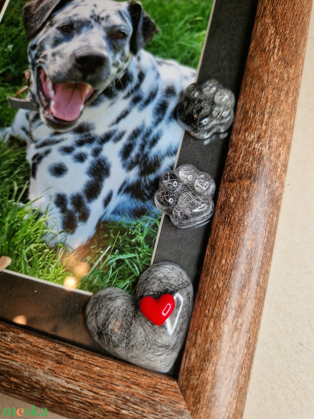 Fa mintás emlékőrző képkeret szőrtinccsel - baba - mama - babaemlékek - baba emlékőrző - Meska.hu