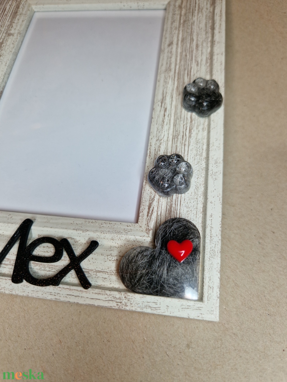 Emlékőrző képkeret szőrtinccsel - baba - mama - babaemlékek - baba emlékőrző - Meska.hu