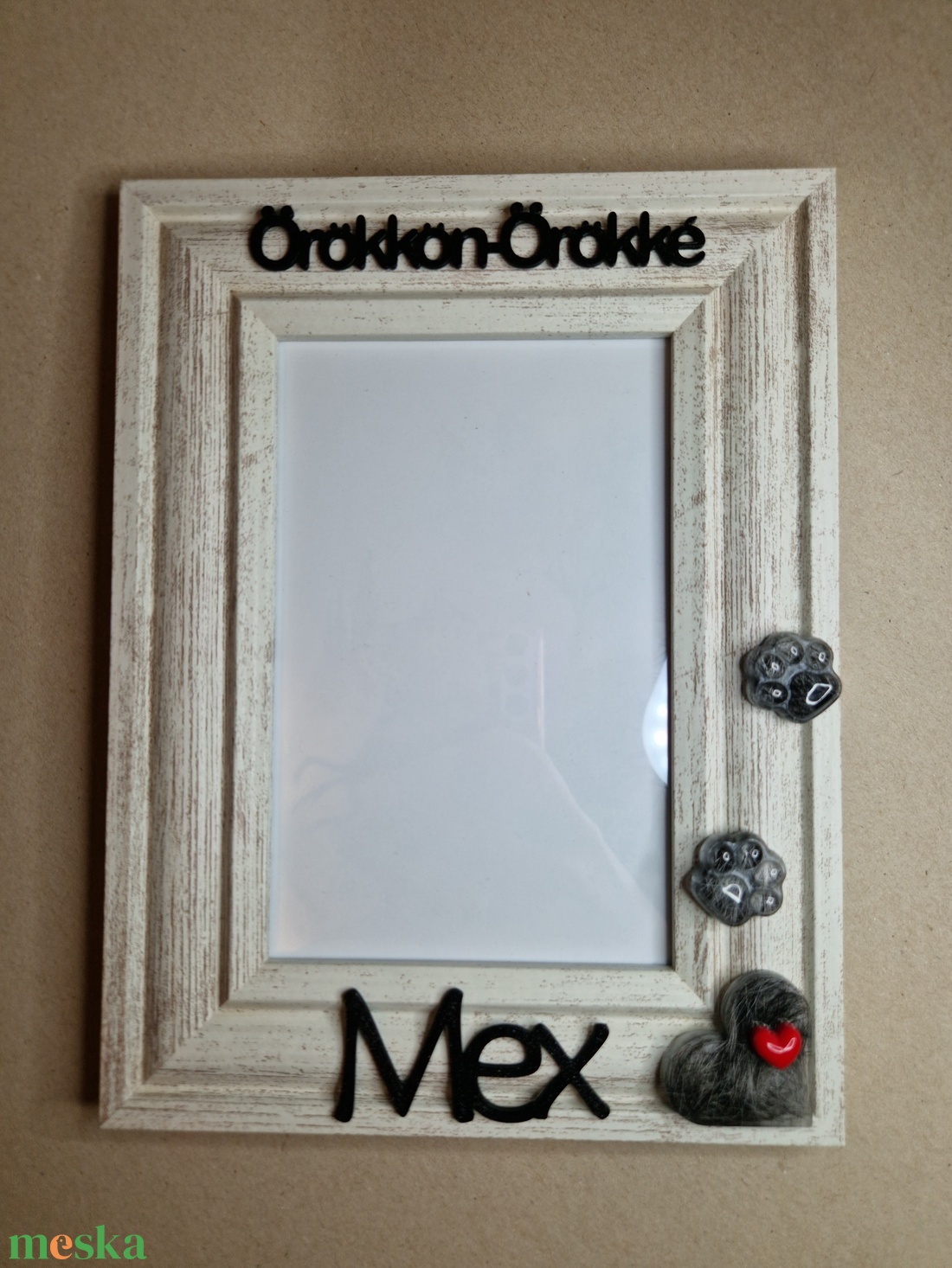 Emlékőrző képkeret szőrtinccsel - baba - mama - babaemlékek - baba emlékőrző - Meska.hu