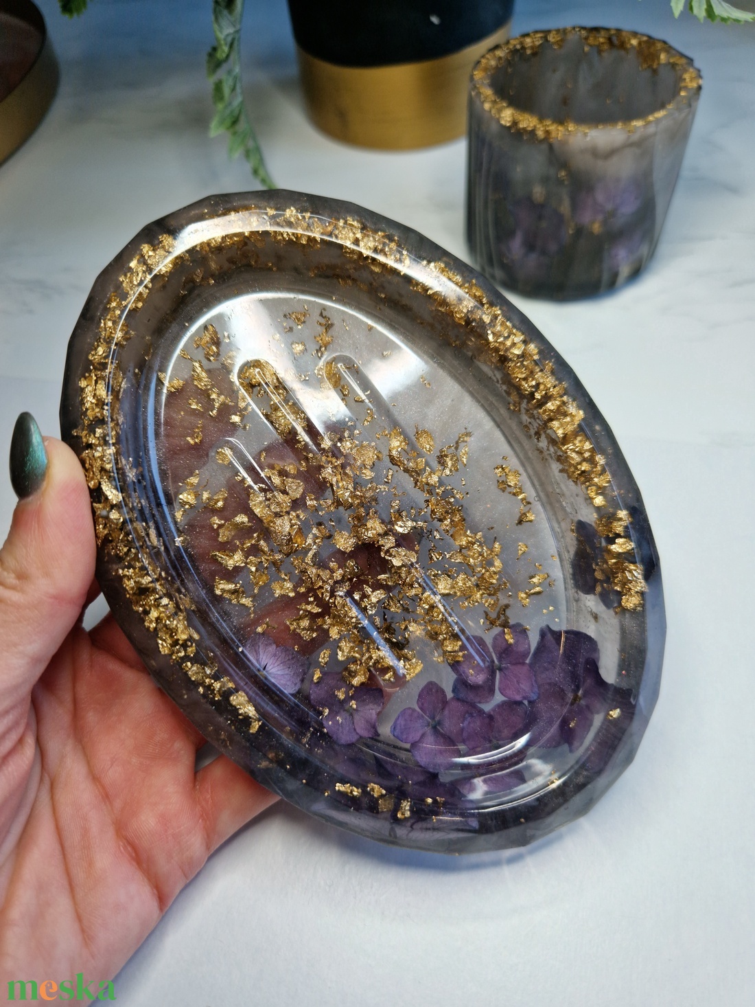 Szappantartó szett - otthon & életmód - fürdőszoba - szappantartó - Meska.hu