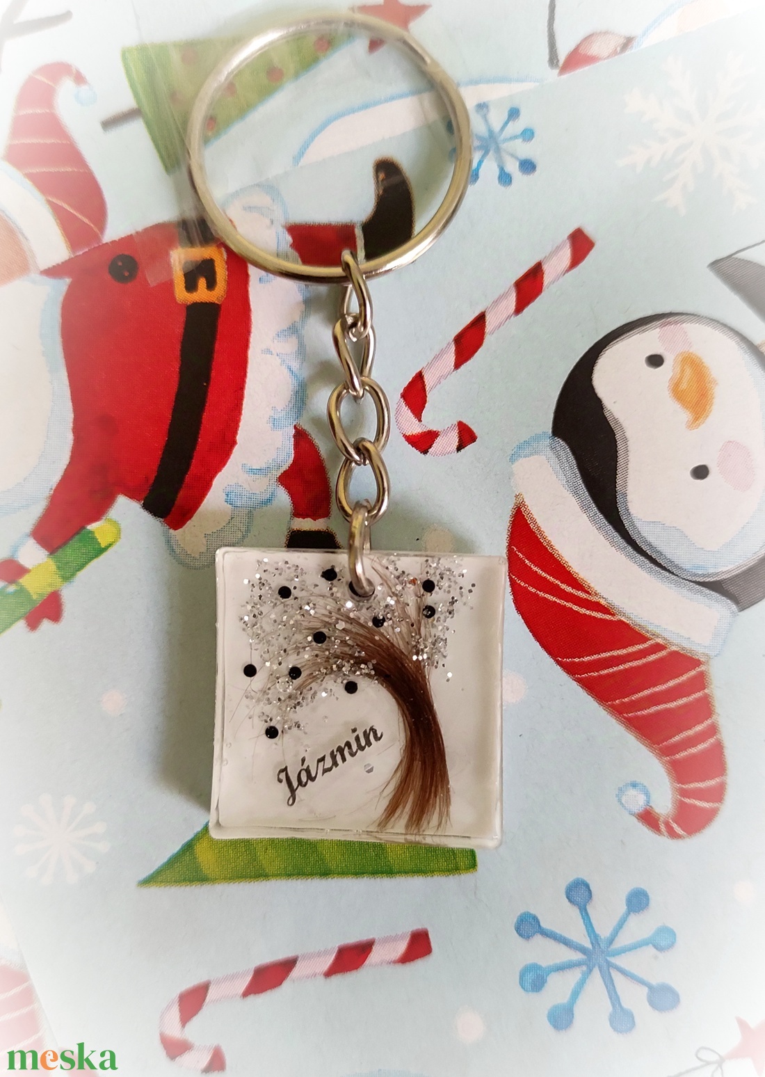 Babahajas epoxy kulcstartó  - táska & tok - kulcstartó & táskadísz - kulcstartó - Meska.hu