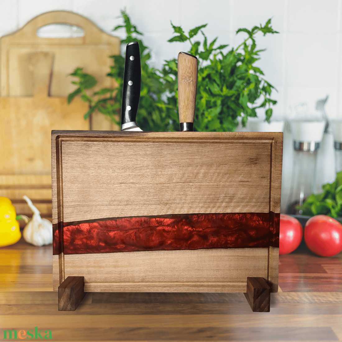 3 az 1-ben prémium vágódeszka, késtartó és tálaló egyben piros - otthon & életmód - konyhafelszerelés, tálalás - sütés, főzés - vágódeszka - Meska.hu 3 az 1-ben prémium vágódeszka, késtartó és tálaló egyben piros - otthon & életmód - konyhafelszerelés, tálalás - sütés, főzés - vágódeszka - Meska.hu