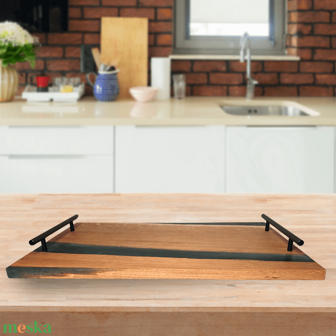 Prémium Tölgyfa tálaló - zöld - otthon & életmód - konyhafelszerelés, tálalás - sütés, főzés - vágódeszka - Meska.hu Prémium Tölgyfa tálaló - zöld - otthon & életmód - konyhafelszerelés, tálalás - sütés, főzés - vágódeszka - Meska.hu