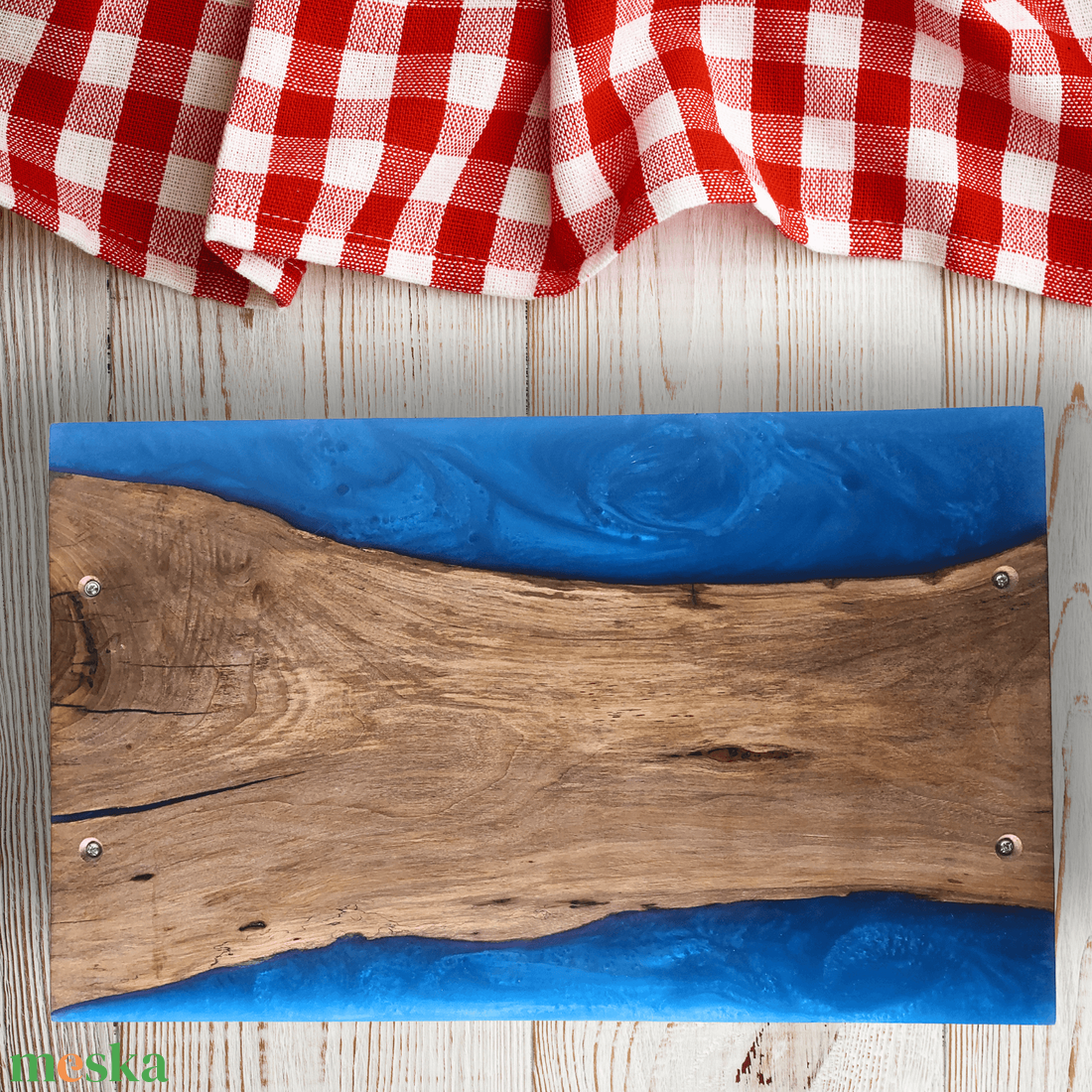 Prémium diófa  tálaló - kék - otthon & életmód - konyhafelszerelés, tálalás - sütés, főzés - vágódeszka - Meska.hu Prémium diófa  tálaló - kék - otthon & életmód - konyhafelszerelés, tálalás - sütés, főzés - vágódeszka - Meska.hu