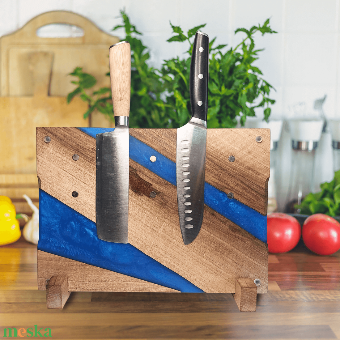 3 az 1-ben prémium vágódeszka, késtartó és tálaló egyben kék - otthon & életmód - konyhafelszerelés, tálalás - sütés, főzés - vágódeszka - Meska.hu 3 az 1-ben prémium vágódeszka, késtartó és tálaló egyben kék - otthon & életmód - konyhafelszerelés, tálalás - sütés, főzés - vágódeszka - Meska.hu