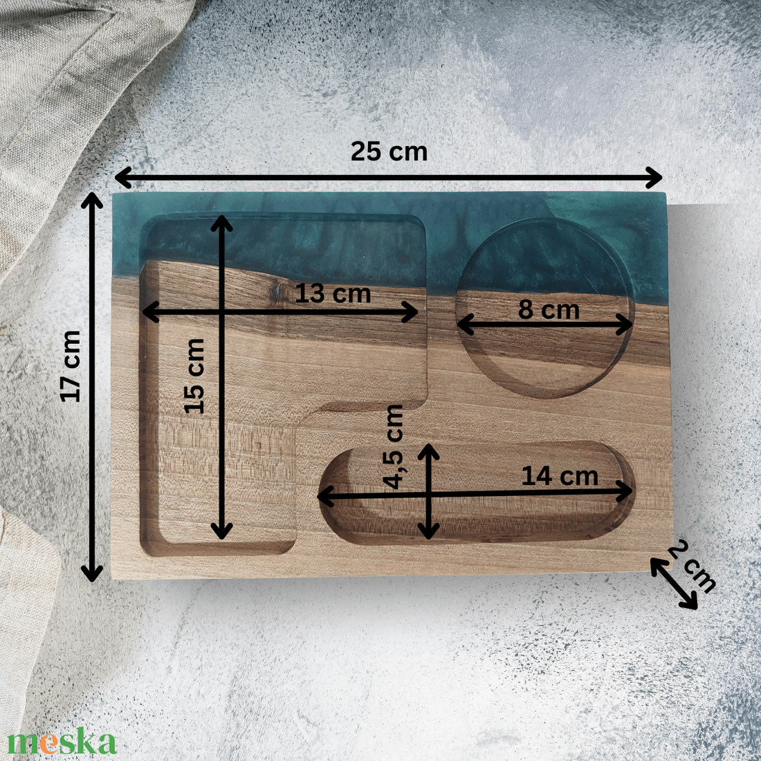 Diófa reggelizőtálca - zöld - otthon & életmód - konyhafelszerelés, tálalás - tálalás - tálca - Meska.hu