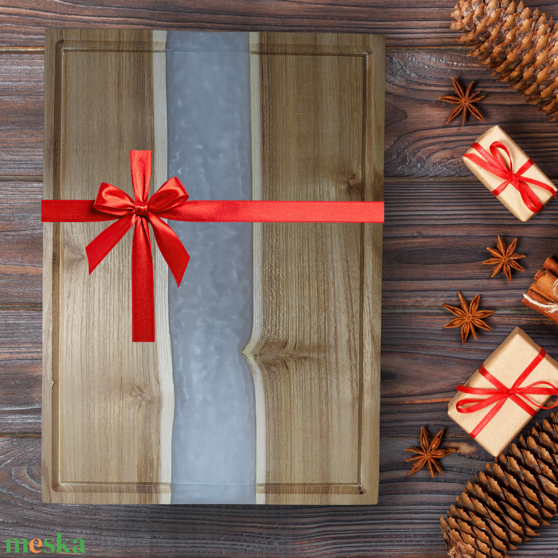 Akácfa késtartó/vágódeszka - Fehér - otthon & életmód - konyhafelszerelés, tálalás - sütés, főzés - vágódeszka - Meska.hu