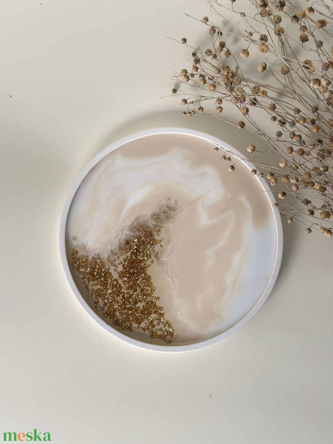 kerámia/epoxi ékszertartó tálca - ékszer - ékszertartó - ékszertartó tál - Meska.hu