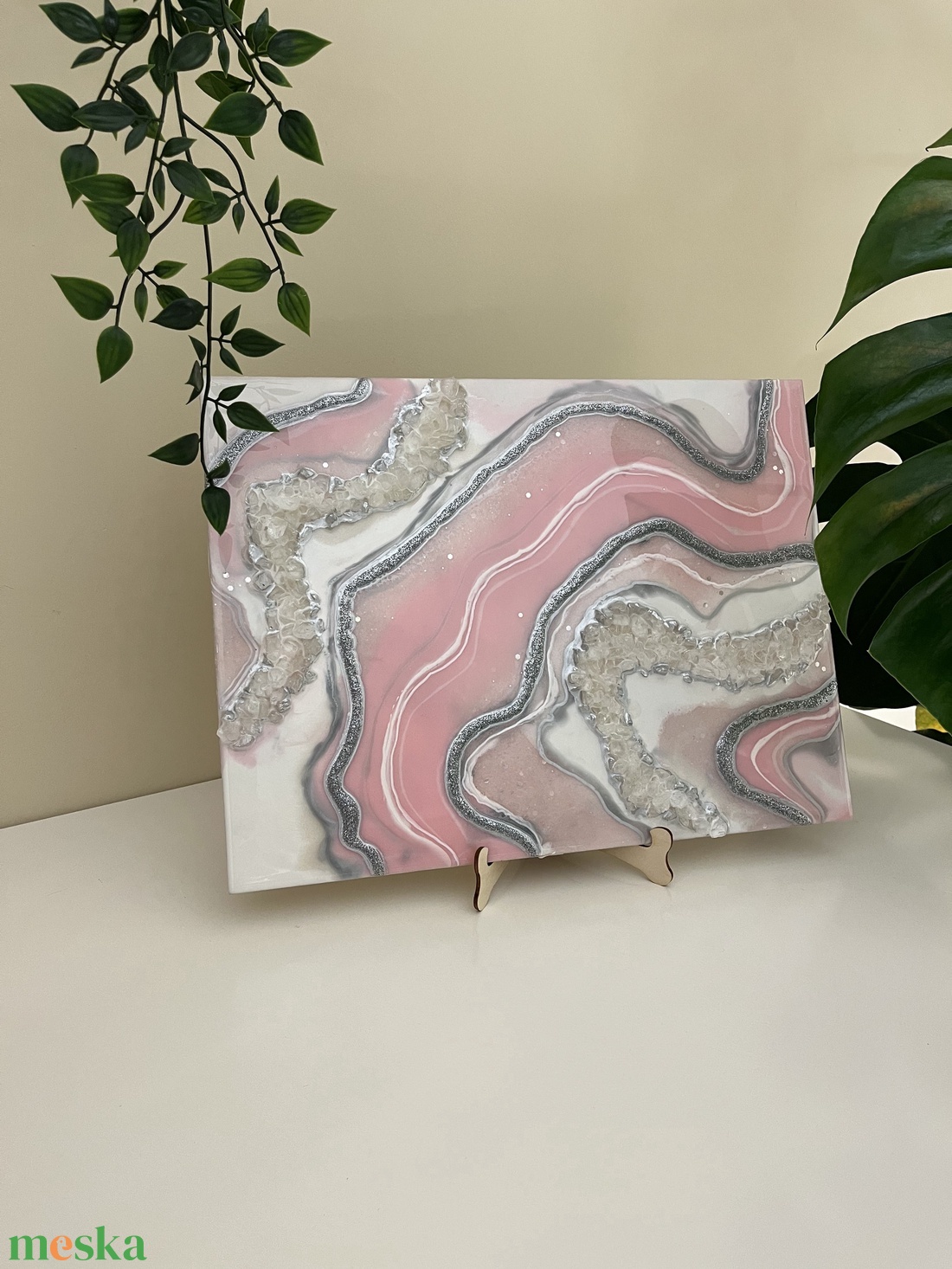 geóda jellegű epoxi festmény - művészet - festmény - festmény vegyes technika - Meska.hu