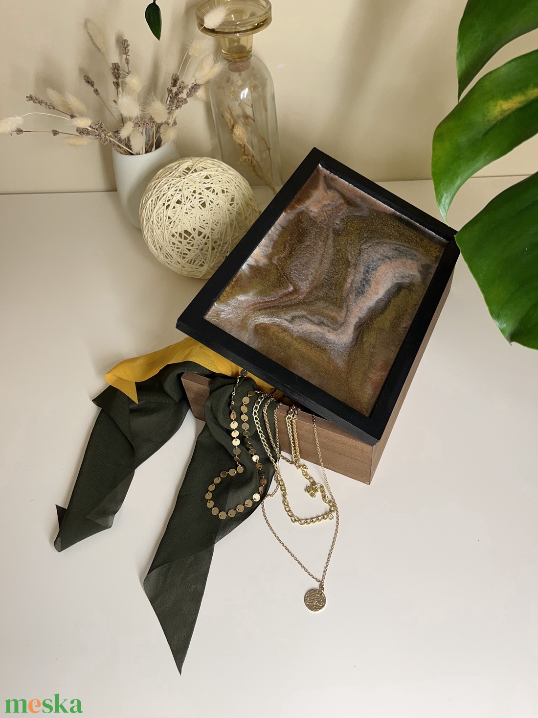 ékszerdoboz - művészet - festmény - festmény vegyes technika - Meska.hu