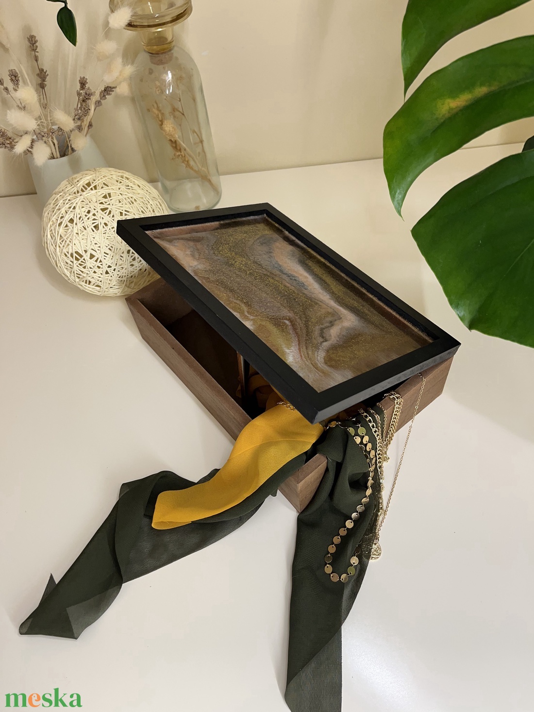 ékszerdoboz - művészet - festmény - festmény vegyes technika - Meska.hu