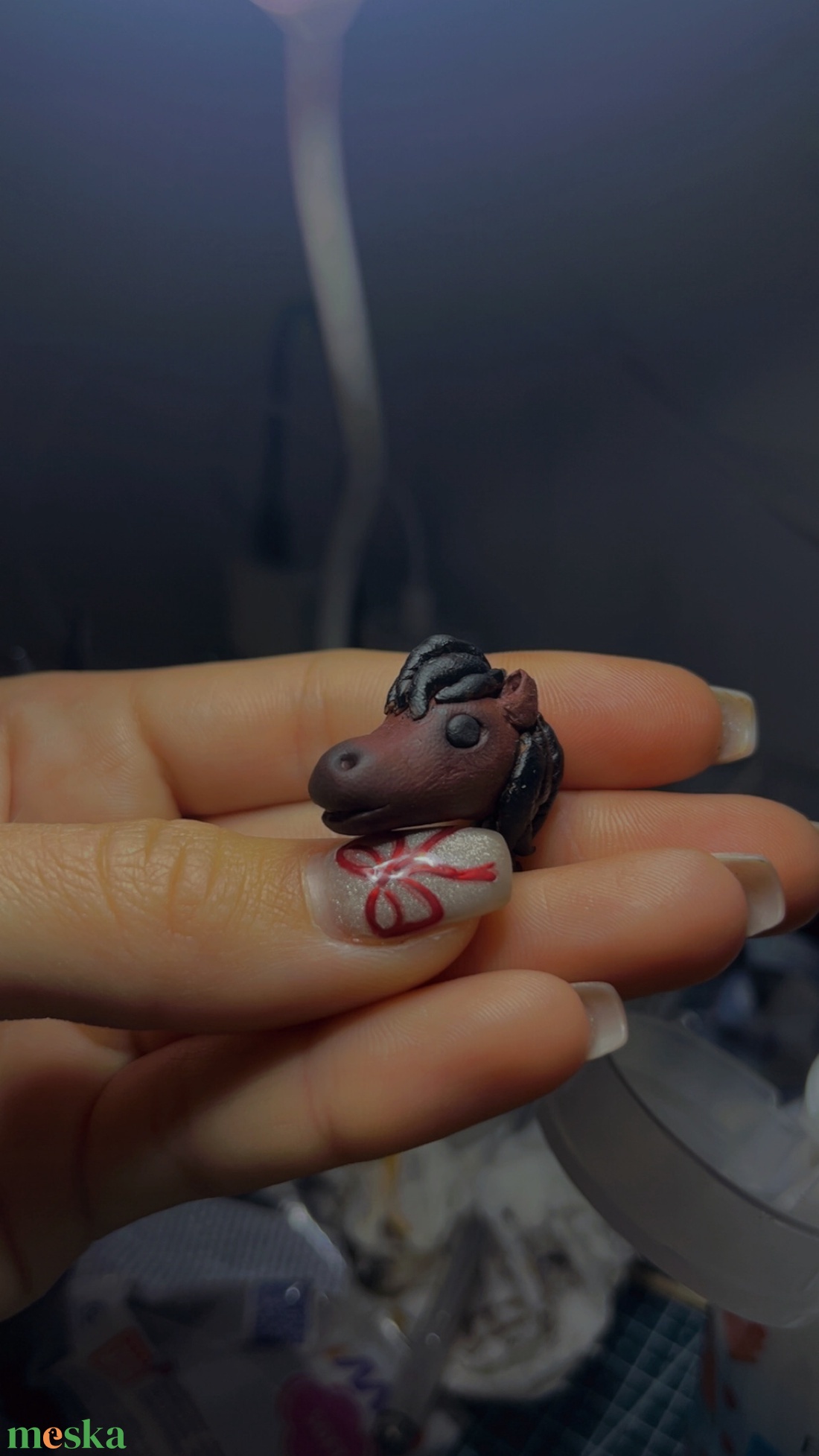 Egyedi lófej kulcstartó - táska & tok - kulcstartó & táskadísz - kulcstartó - Meska.hu