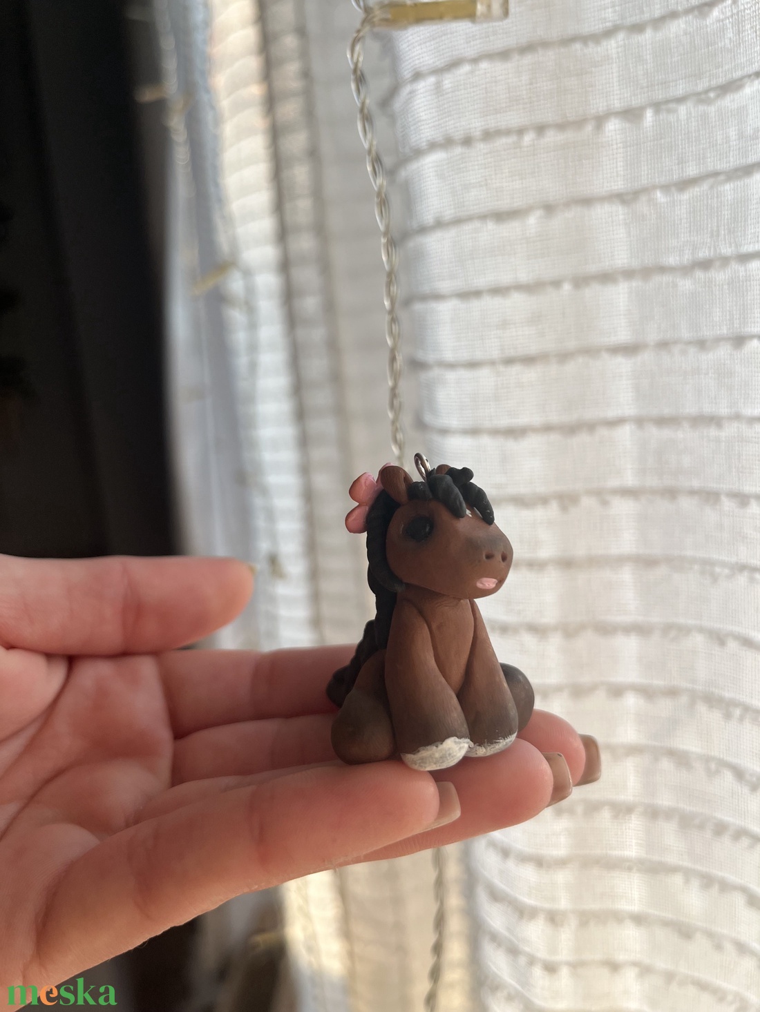 Virágos lovacska kulcstartó - táska & tok - kulcstartó & táskadísz - kulcstartó - Meska.hu